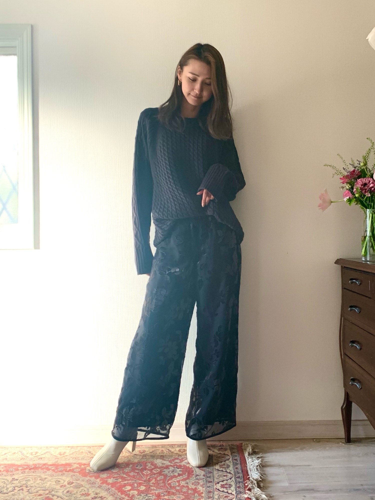 Ameri（アメリ）の「UNDRESSED LUNA OPAL WIDE PANTS（その他パンツ