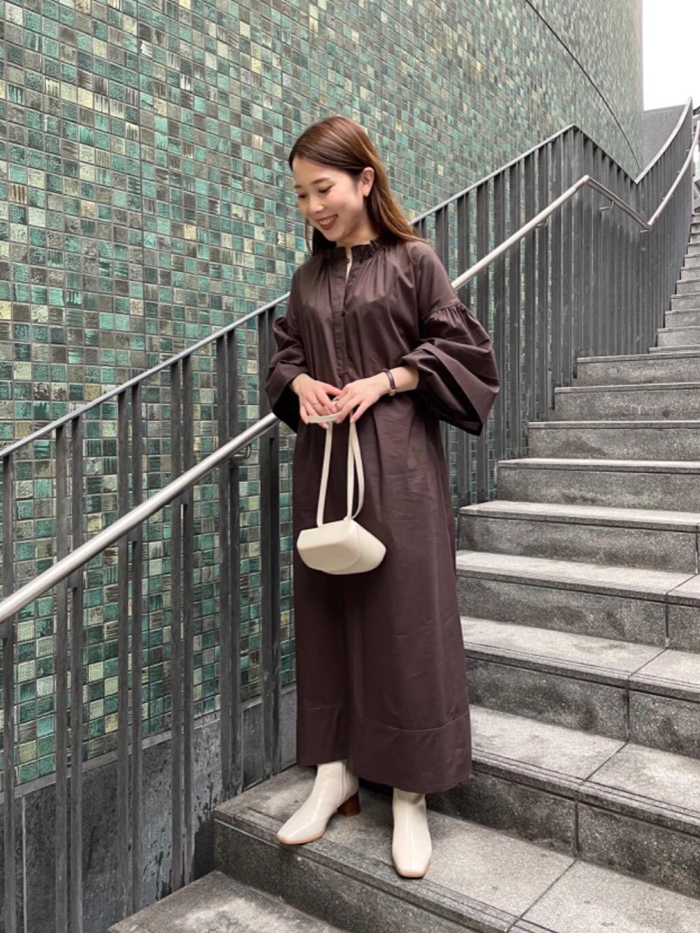 【新品タグ付】EMMEL REFINESワイドタック 袖ボリューム ワンピース 20210910103324238.jpg