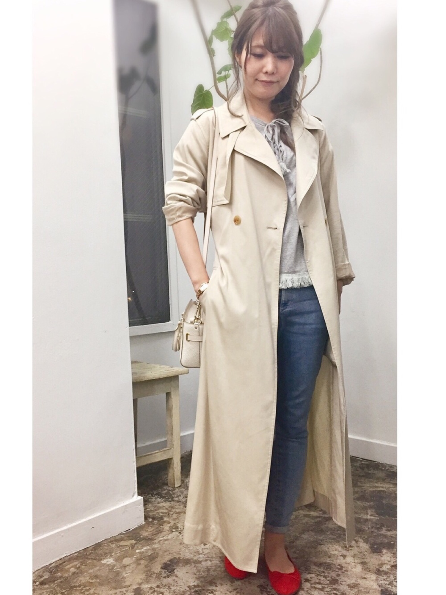 Ron Hermanのトレンチコートを使った人気ファッションコーディネート