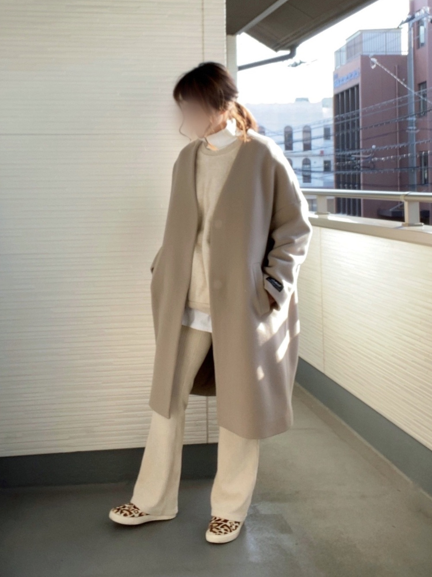 Mila Owen（ミラオーウェン）の「ノーカラーミドル丈コート（その他
