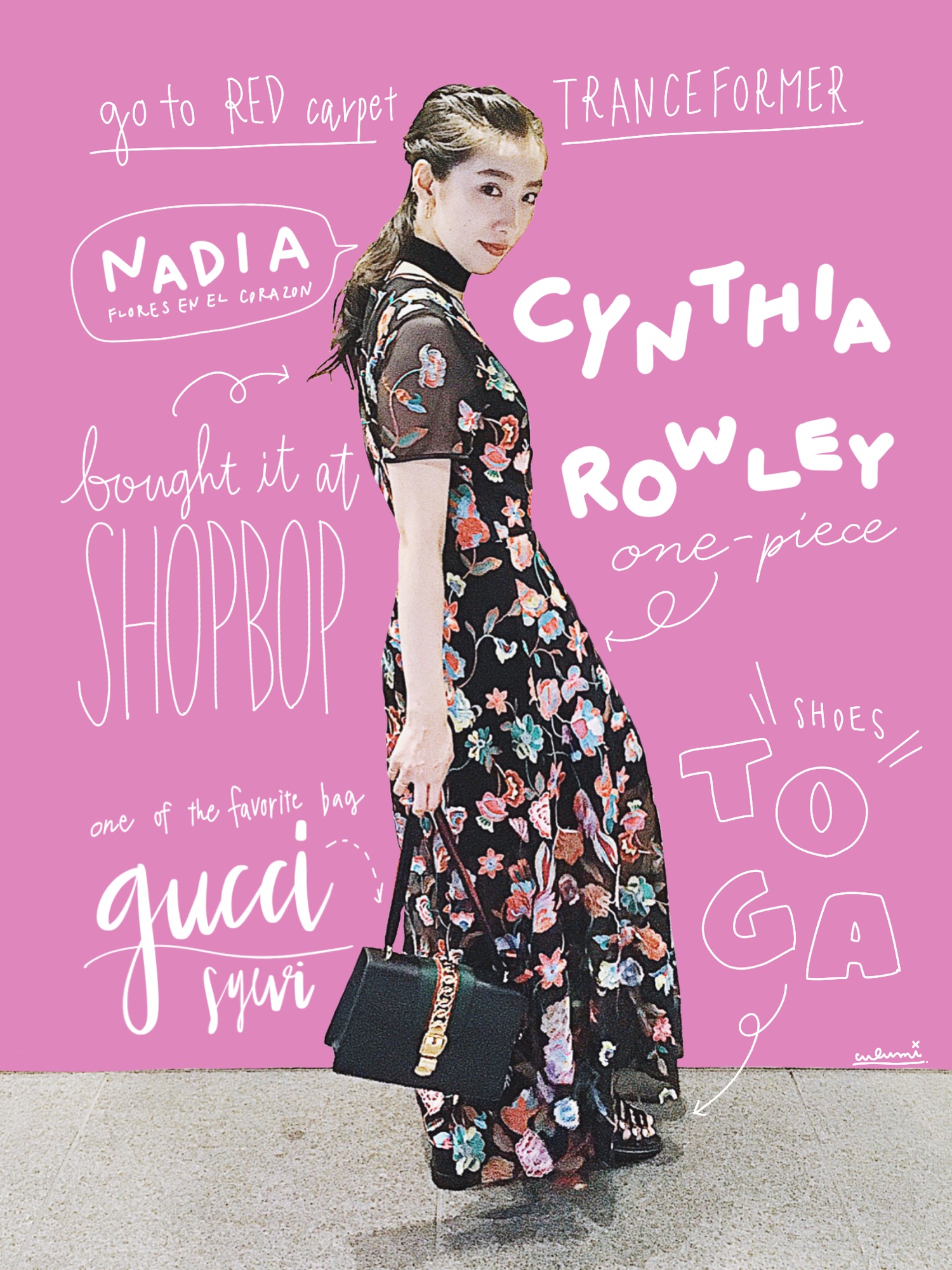 CYNTHIA ROWLEYのドレスを使った人気ファッション