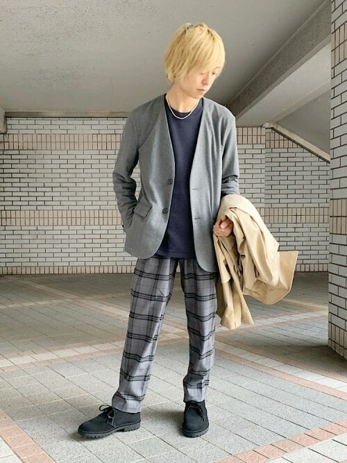 SHIPS any: 【ストレッチ】ジャージー ノーカラー セットアップ SHIPS any: 【ストレッチ】ジャージー ノーカラー セットアップ