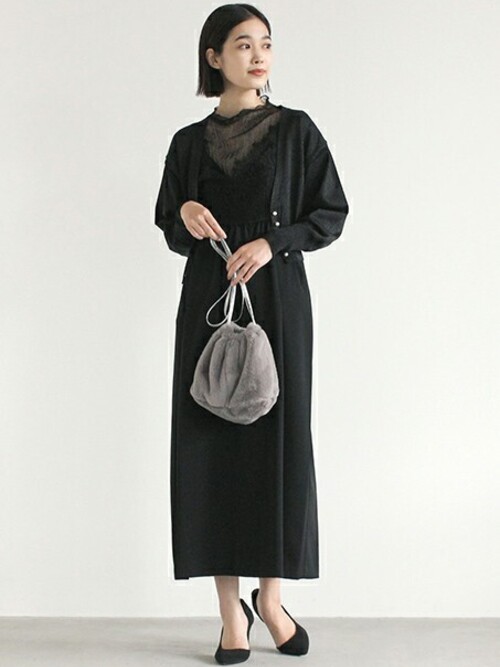 kaene ビスチェ付きワンピース kaene 2way ビスチェセット ワンピース - メルカリ