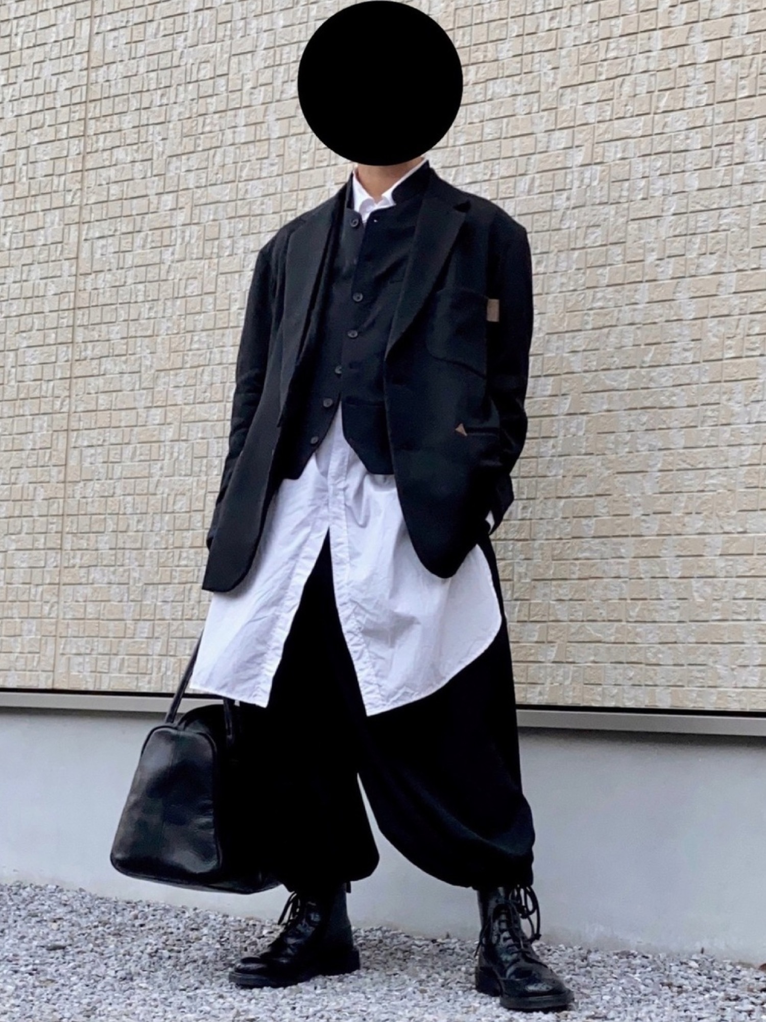 Natsuki｜Yohji Yamamoto POUR HOMMEのテーラードジャケットを使った 