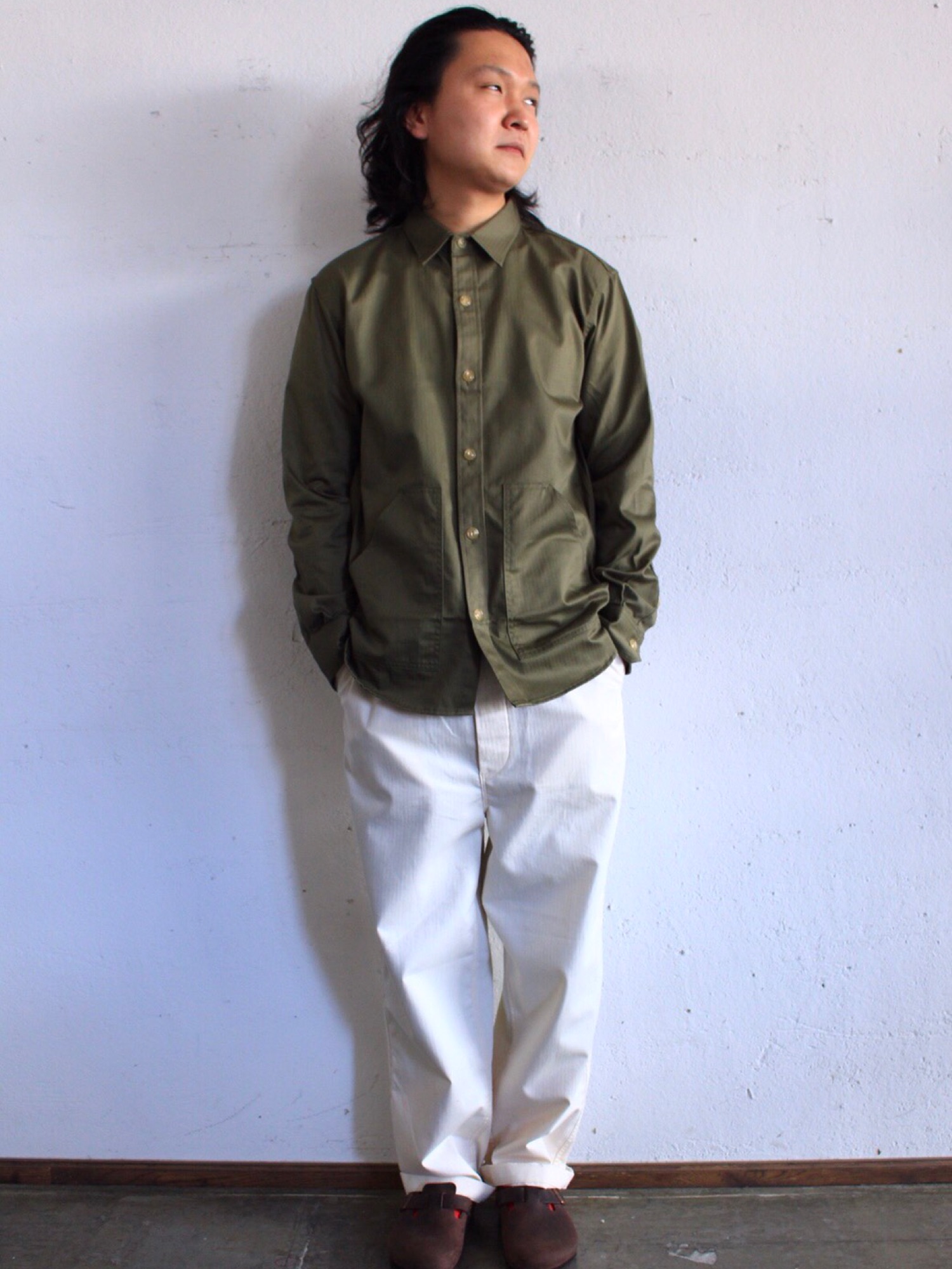 OMNIGOD mens / オムニゴッド] ヘリンボーンスレキ トラバーユ