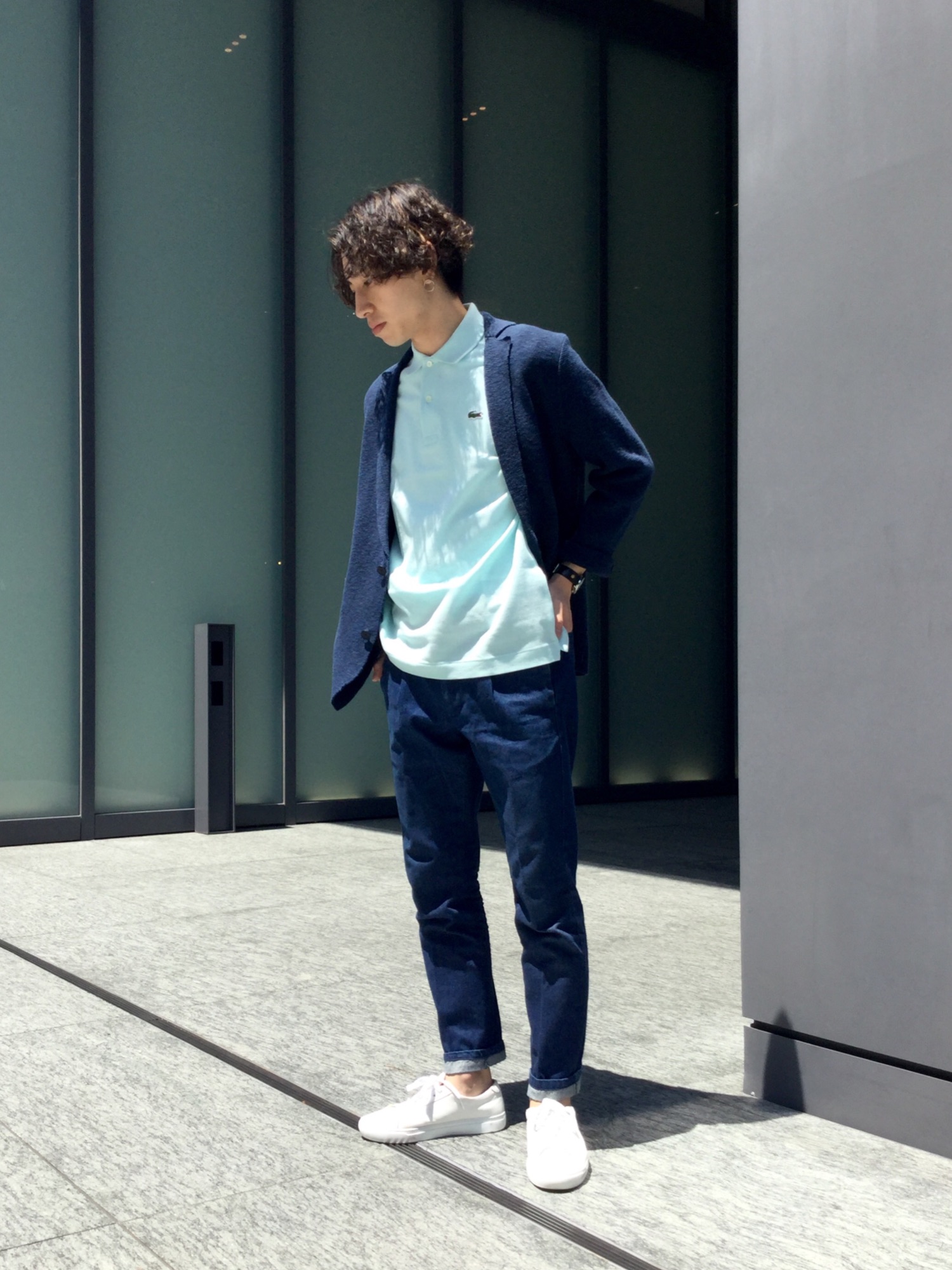 LACOSTE（ラコステ）の「サマーツイード風ニットジャケット 
