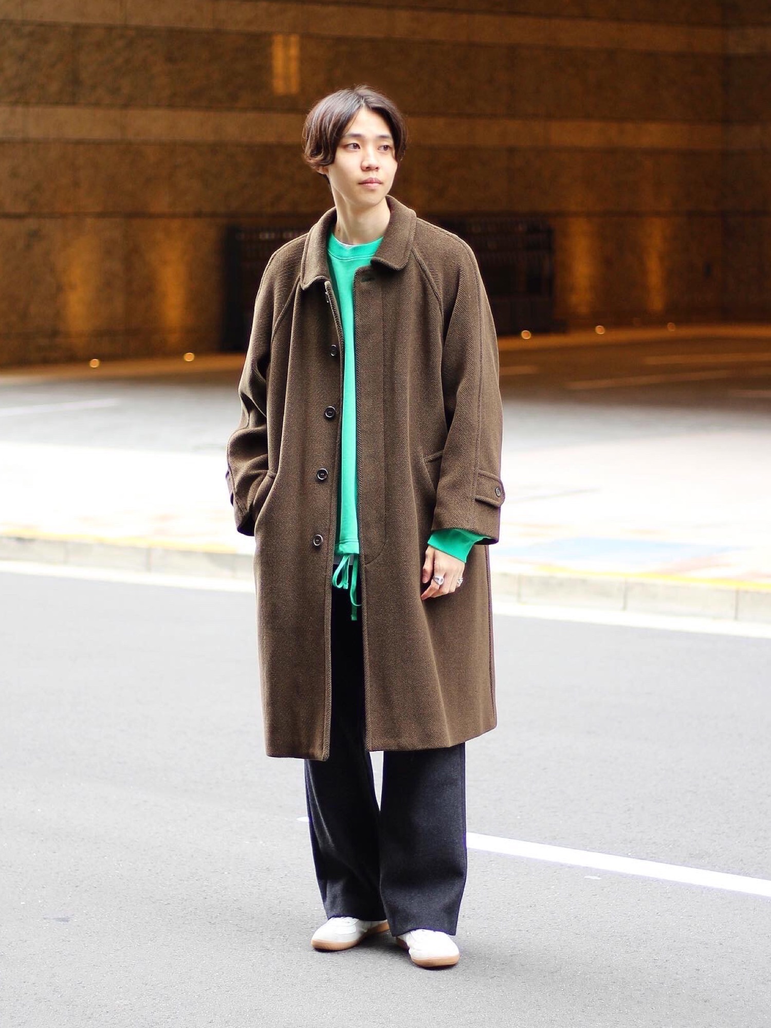 Gloverall ステンカラーコート メンズ 英国製 20201229092551181.jpg