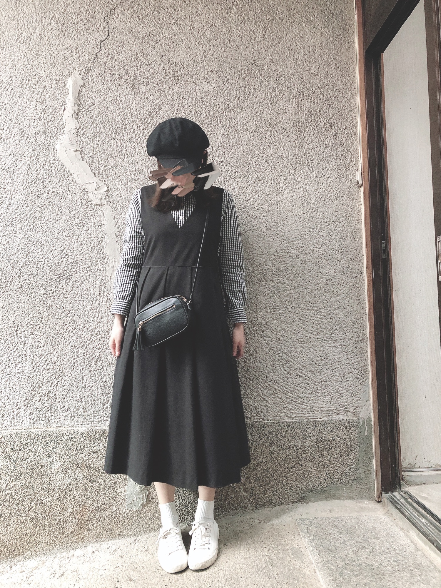 GU（ジーユー）の「（GU）ウォッシュブロードシャツ（ギンガム・長袖