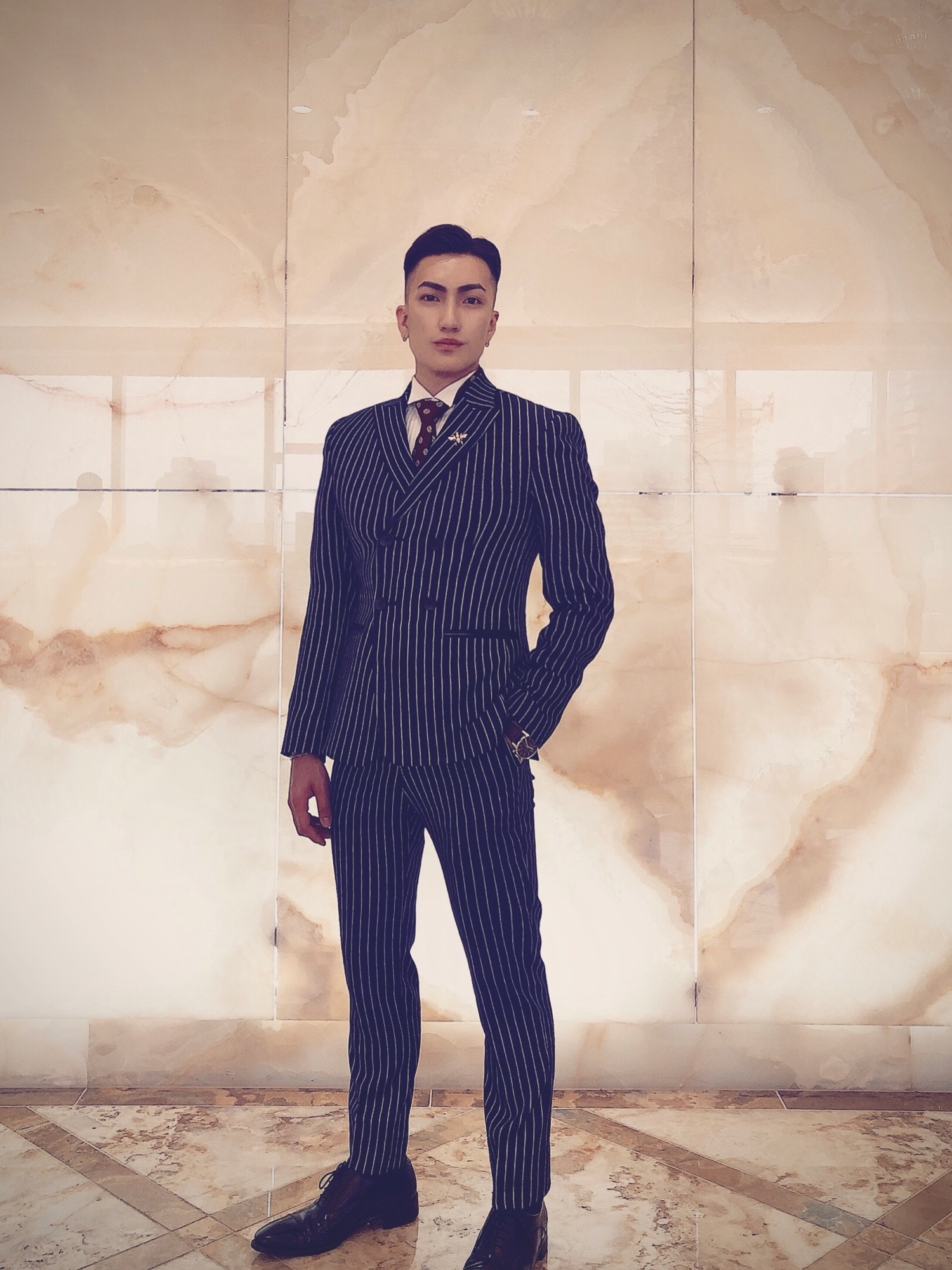 最高級スーツ] セットアップ グッチ ネクタイ コーディネート GUCCI