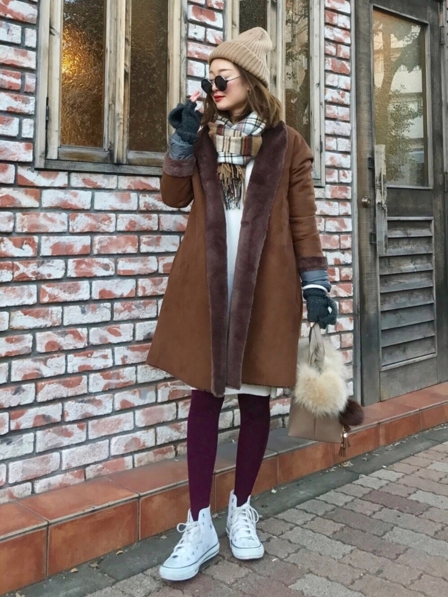 URBUN  RESEARCH フェイクムートンコーディガン URBAN RESEARCH ROSSO WOMEN（アーバンリサーチ ロッソ）の「ROSSO