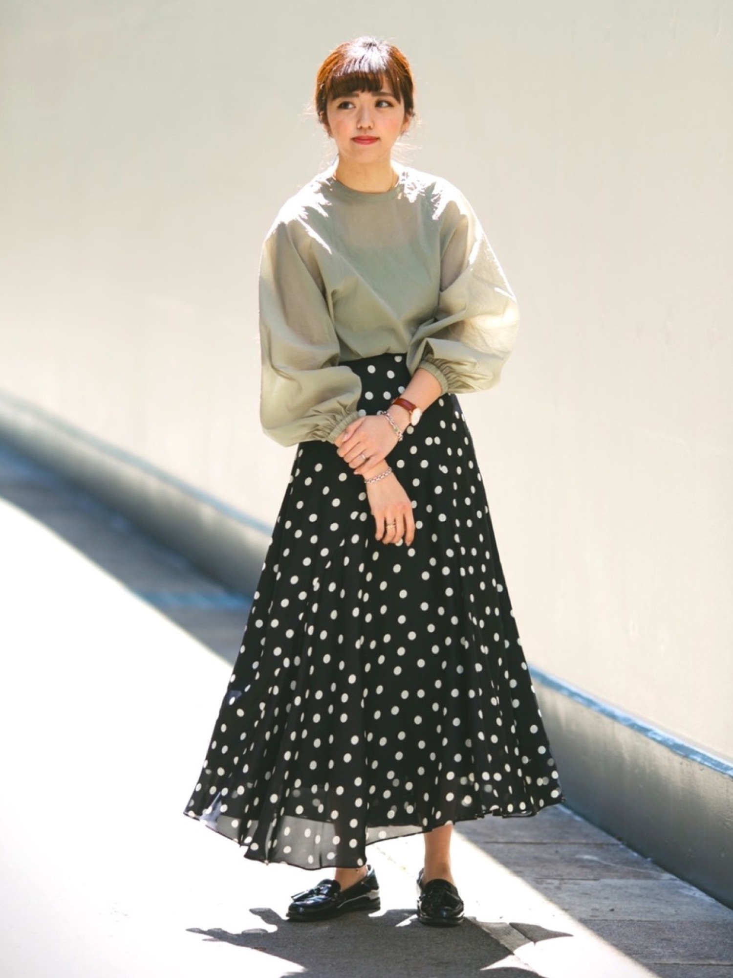 美品　EFFE BEAMS ドットフレア ロングスカート　定価約4万 美品 EFFE BEAMS ドットフレア ロングスカート 定価約4万 - メルカリ