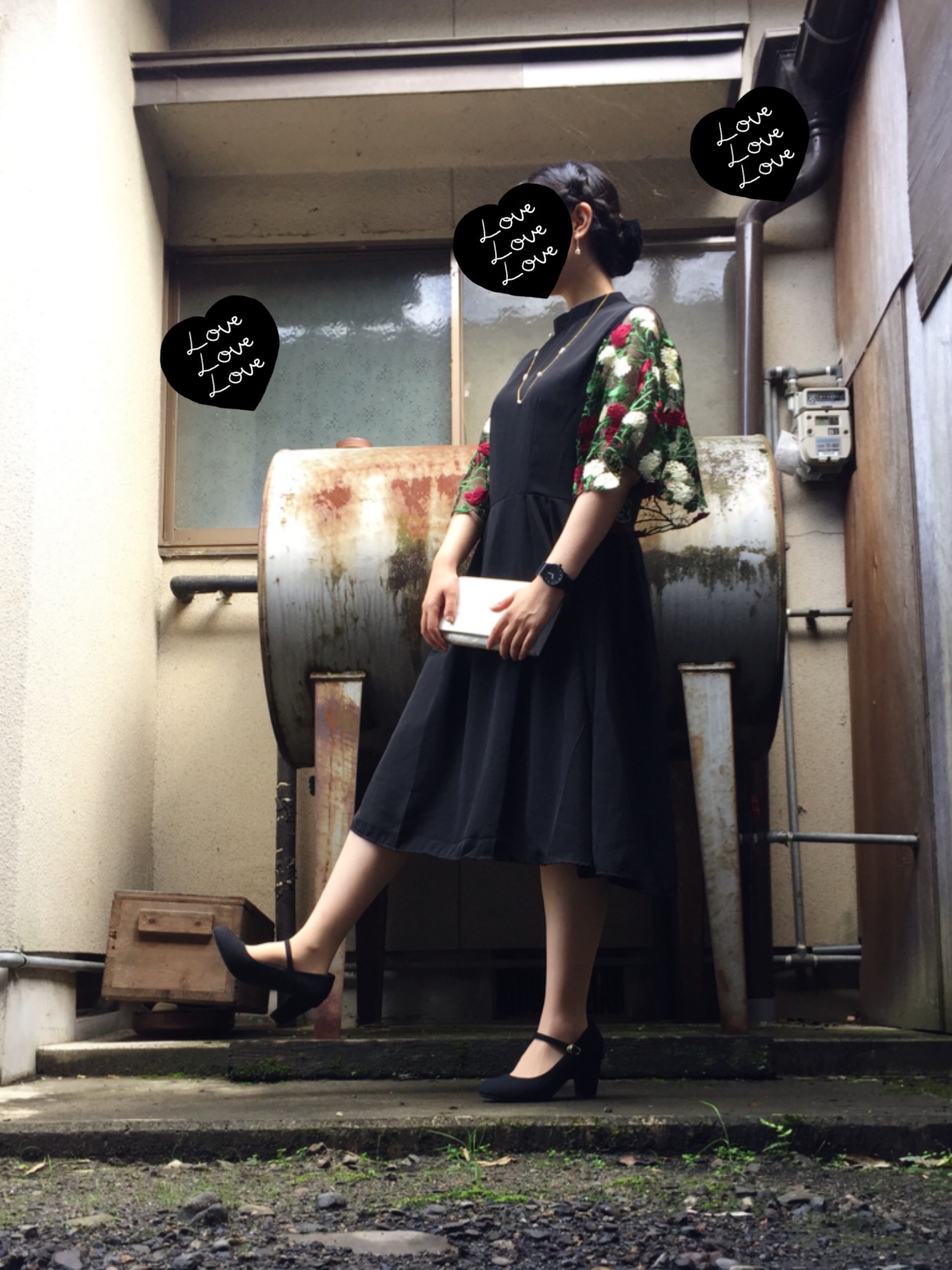 merlot plus メルロープリュス トップス レース サテン merlot plus サテンxレース切替ワンピース メルロープリュス