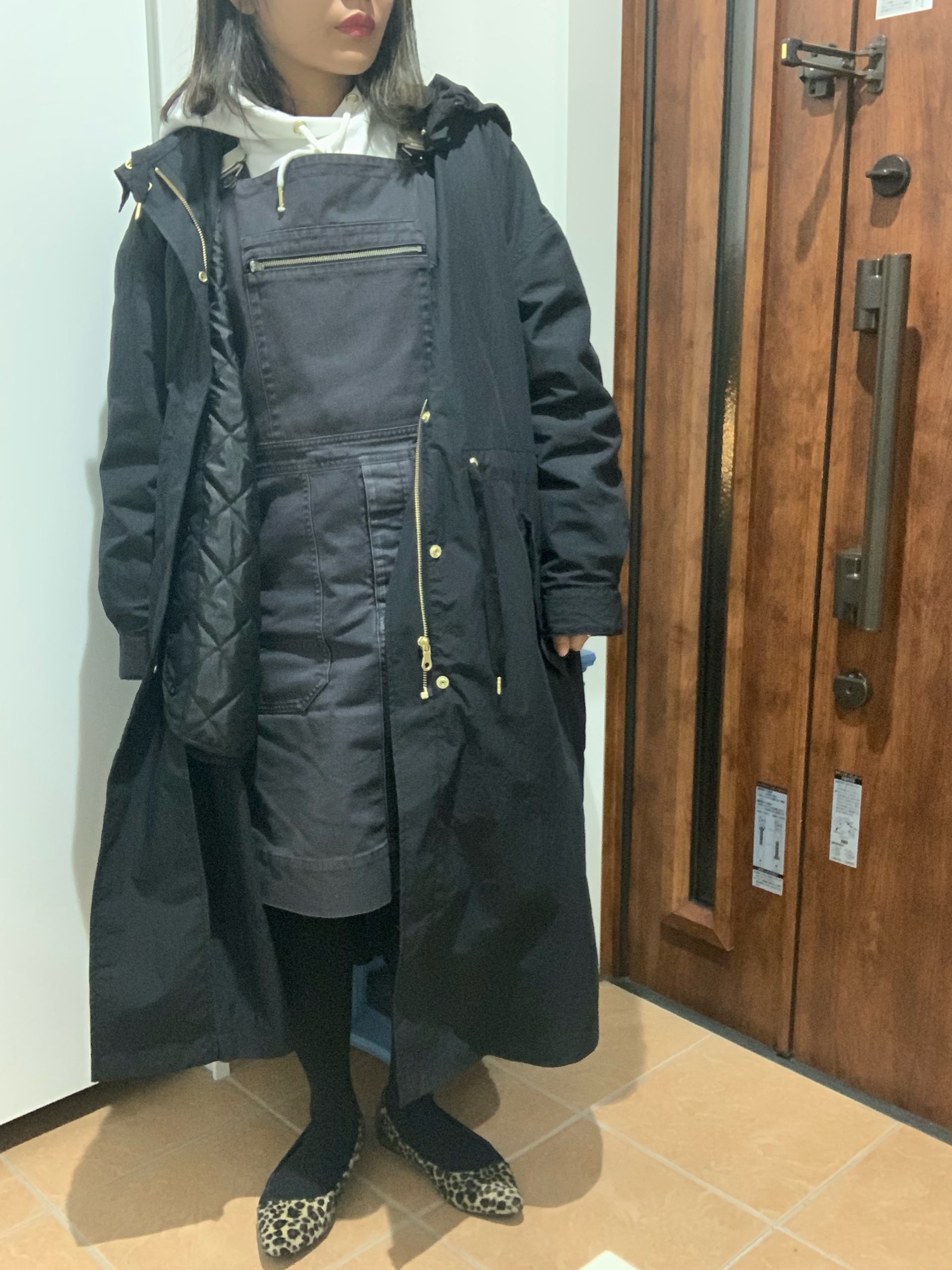 モッズコートを使った「マーガレット・ハウエル(MARGARET HOWELL