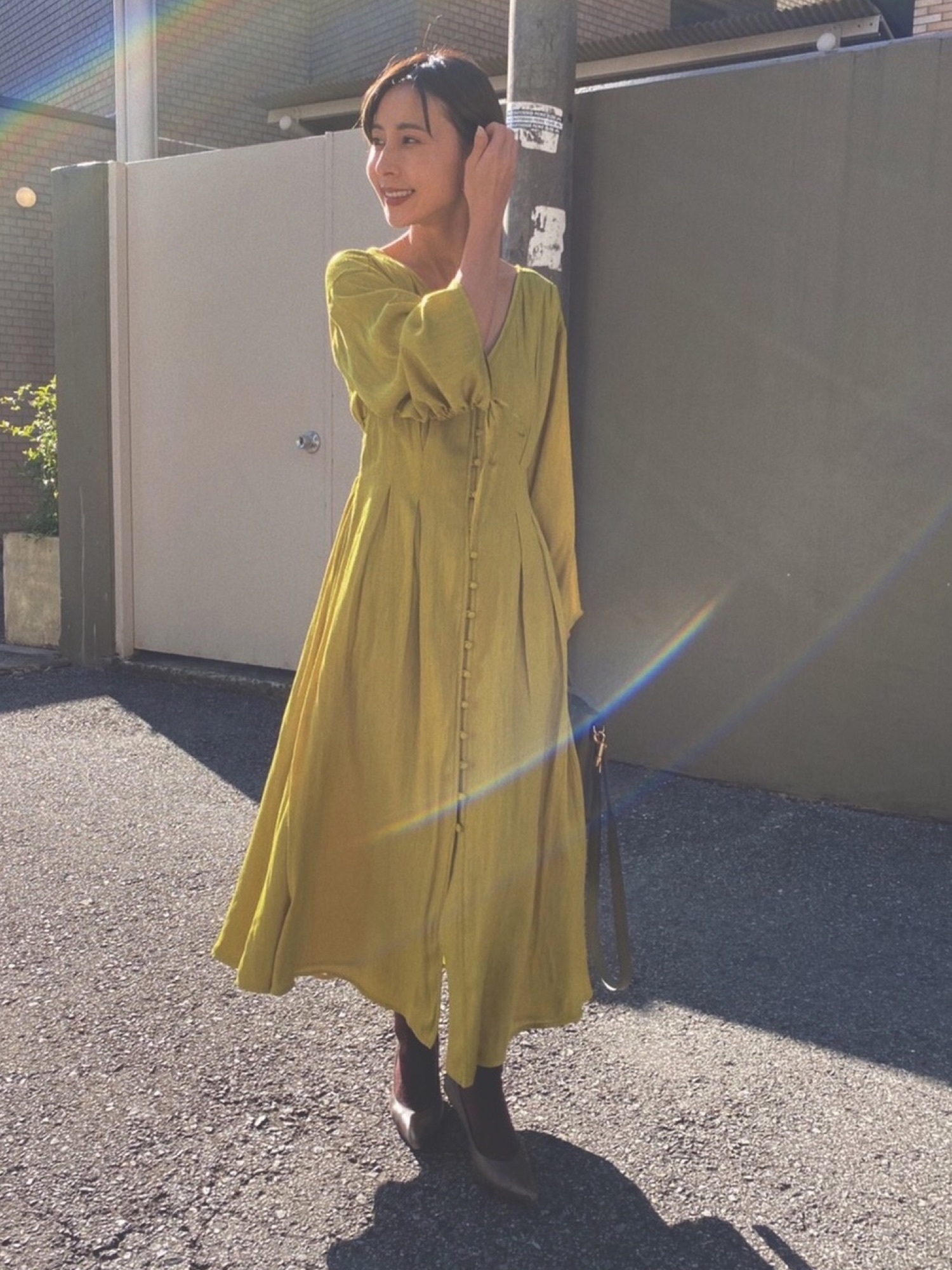 ワンピース AMERI TUCK SHAPE DRESS Ameri（アメリ）の「TUCK SHAPE DRESS（ワンピース）」 - WEAR