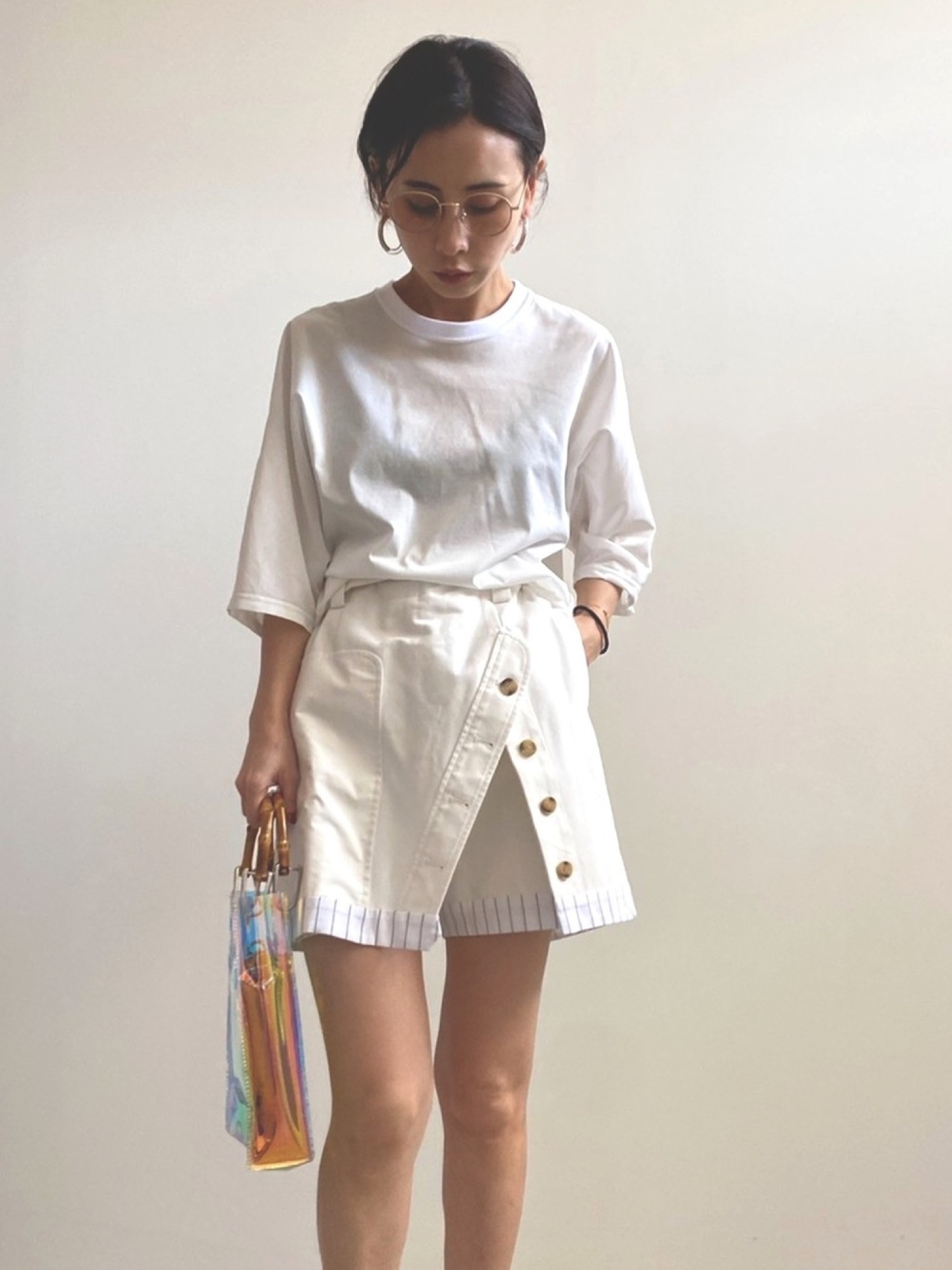 トップス AMERI BACK DETAIL TEE Ameri（アメリ）の「BACK DETAIL TEE（Tシャツ/カットソー