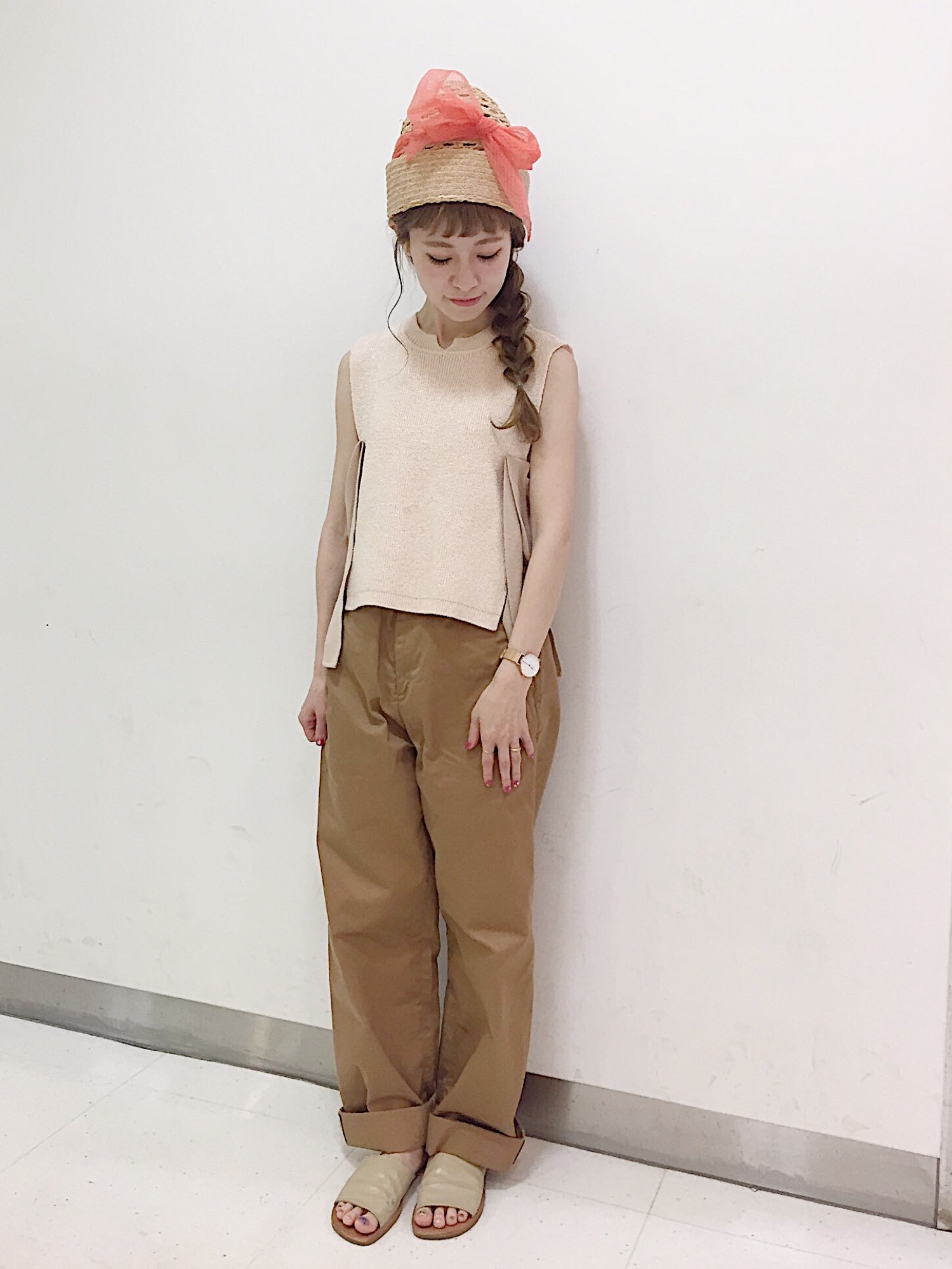 TAN  カッティングニットフィッシュトップス TAN（タン）の「TAN カッティングニットフィッシュトップス（ニット