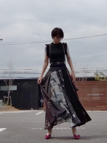 Ameri（アメリ）の「VIVIANE AMERI ARCHIVE SKIRT（スカート