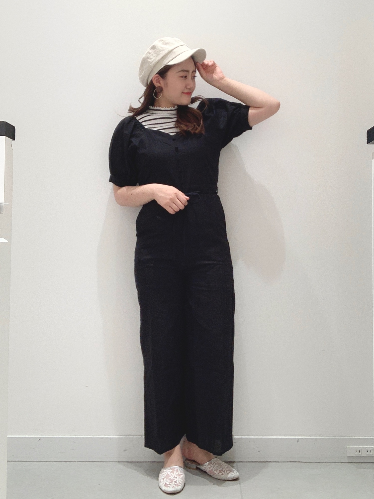 Heather（ヘザー）の「リブボーダーハイネックノースリーブ2