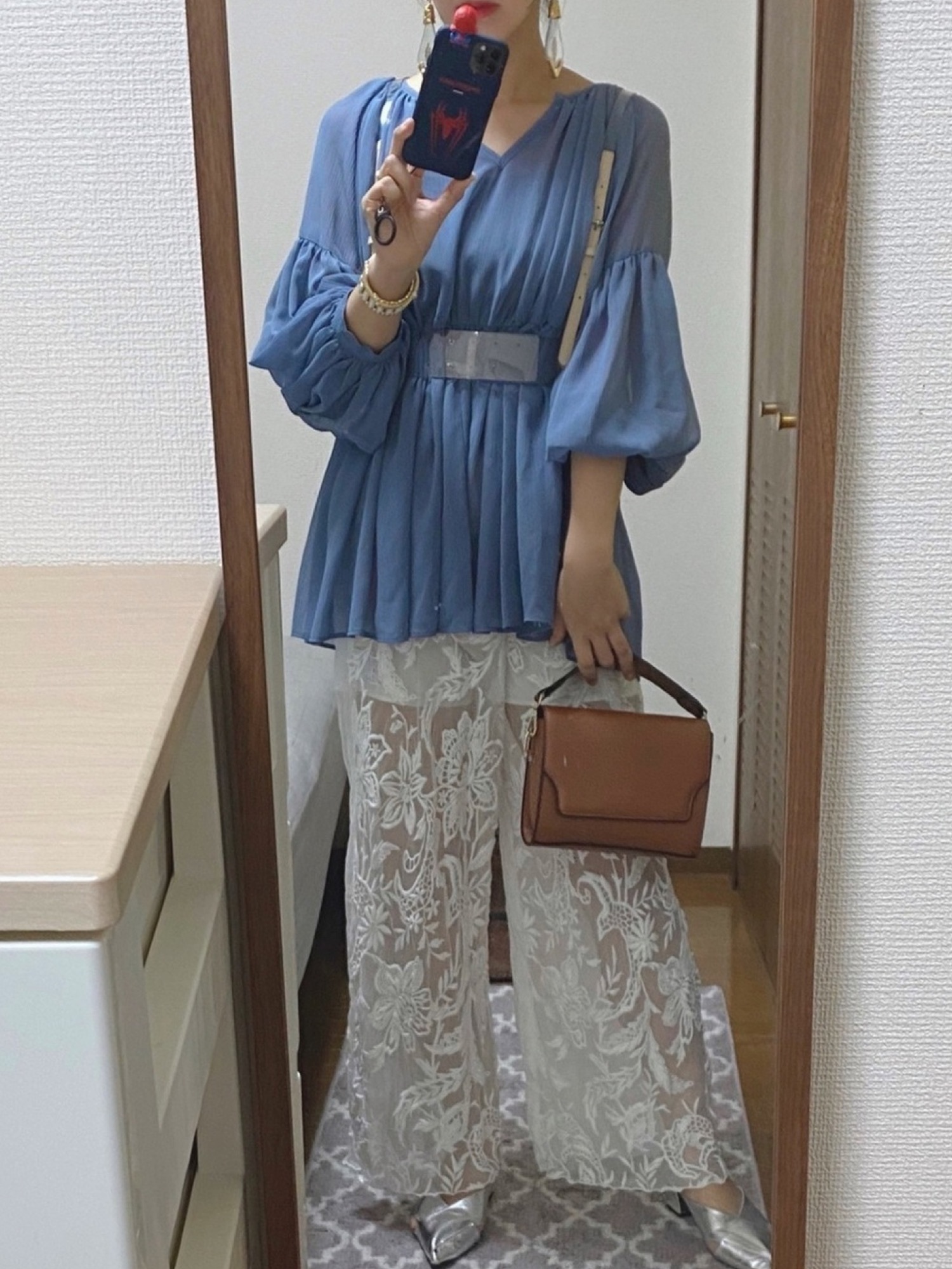 シャツ/ブラウス(長袖/七分) Ameri VINTAGE - AMERI MEDI RELAXING ELEGANT BLOUSE Ameri VINTAGE（シャツ/ブラウス(長袖/七分)）のフリマアイテム一覧