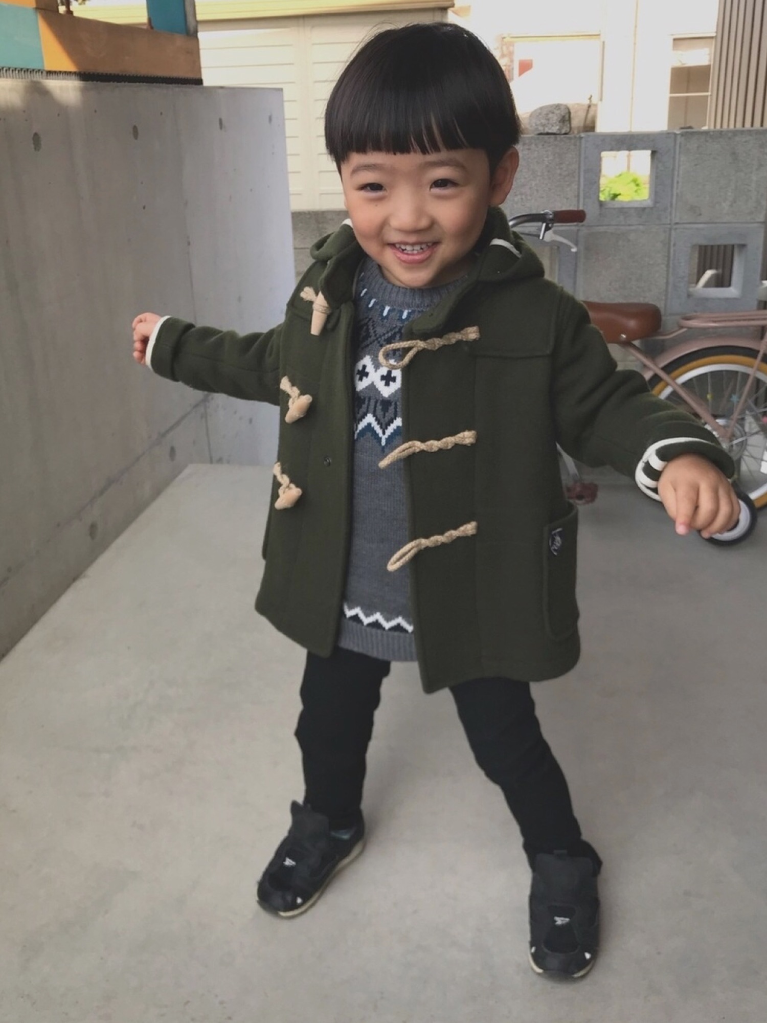 Orcival kids オーシバル ダッフル コート キッズ ORCIVAL（オーシバル）の「【ORCIVAL KIDS】キッズ ショートダッフル