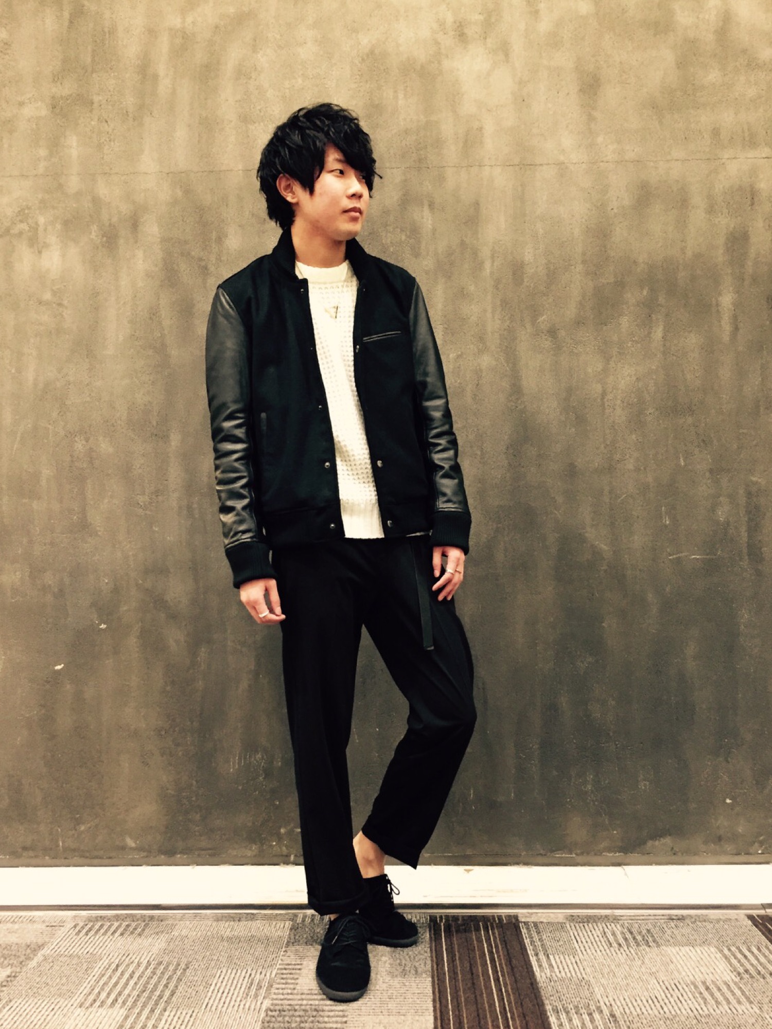 GGD（ジージーディー）の「GGD / 袖牛革ｳﾞｧｰｼﾃｨJK （スタジャン）」 - WEAR
