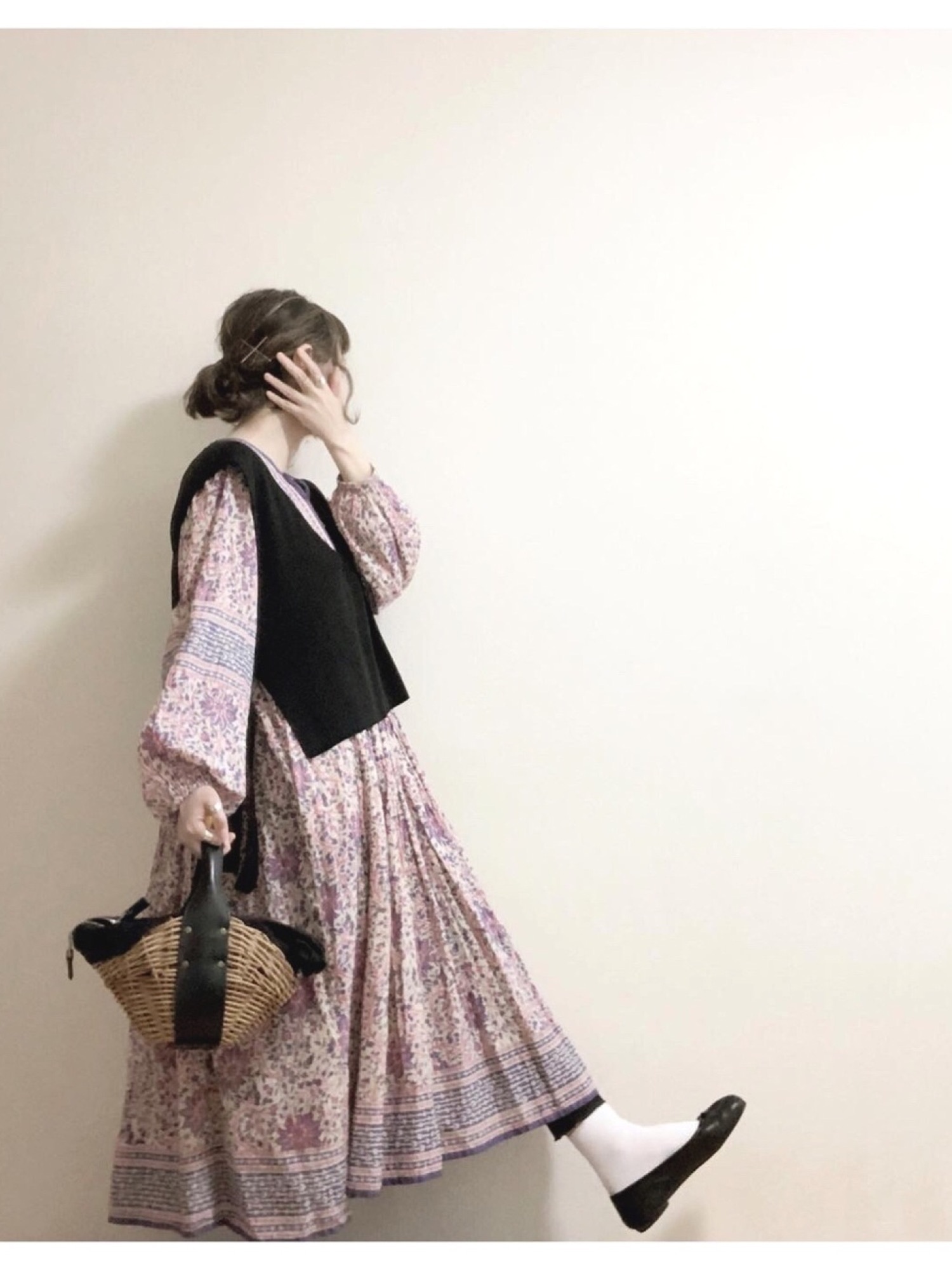美品【trepied × BEAMS BOY】 ブロック プリント ドレス BEAMS BOY（ビームスボーイ）の「trepied × BEAMS BOY