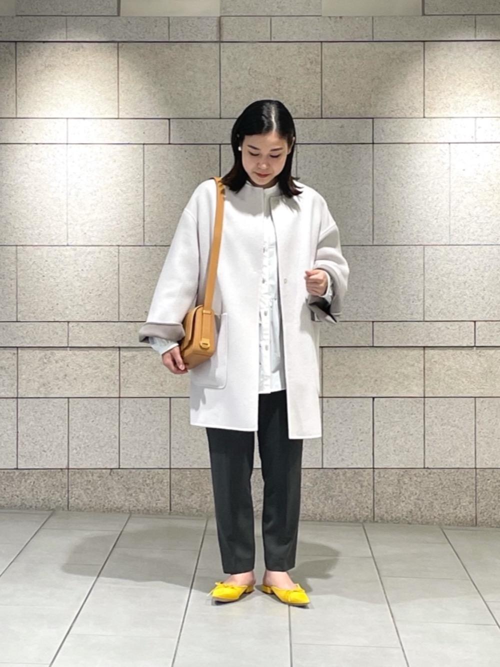 UNITED ARROWS＞C パールモチーフ ギャザー ブラウス B †を