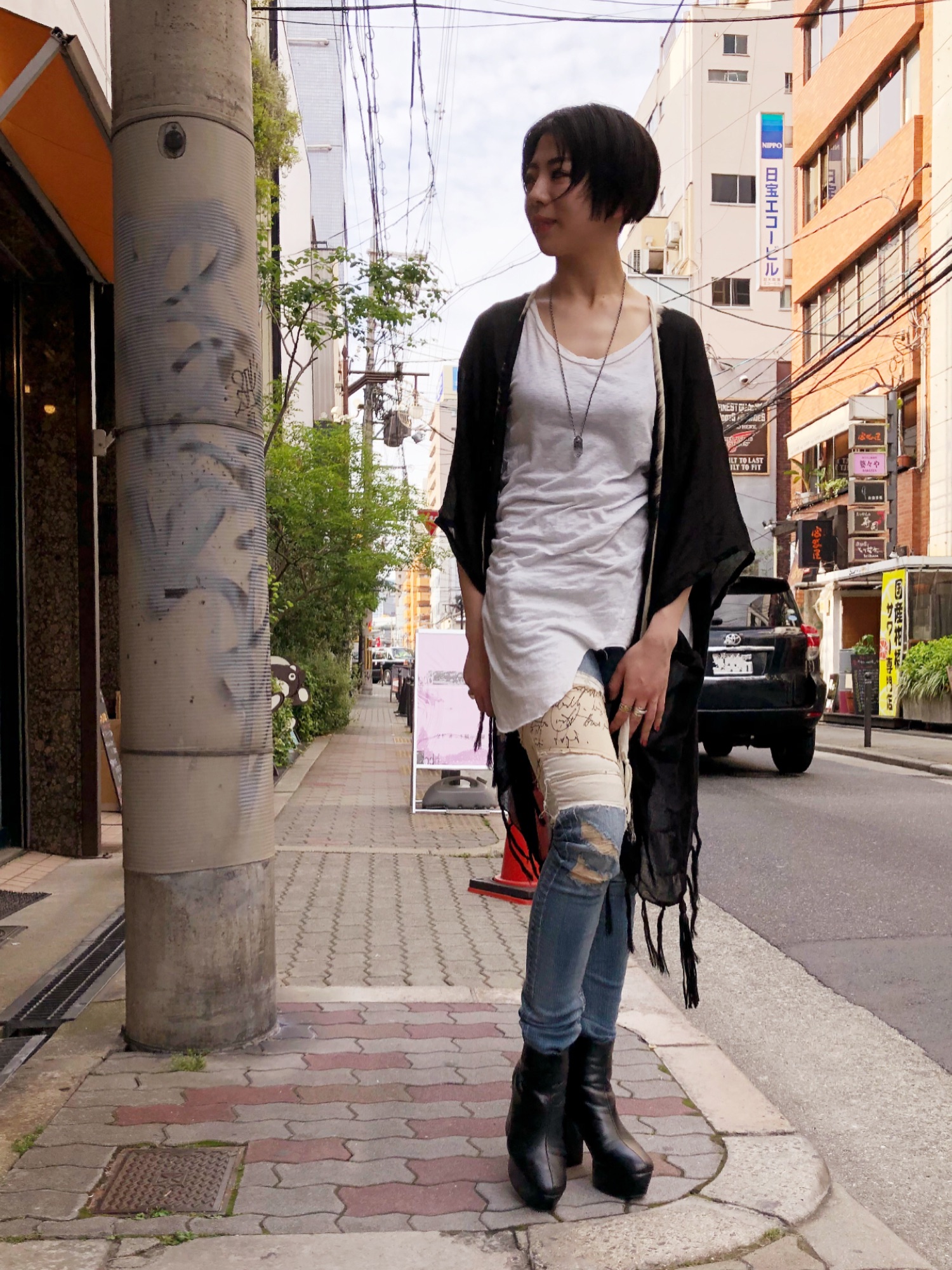 IF SIX WAS NINE ホワイト タンクトップ M コットン100% 20180516163222215.jpg