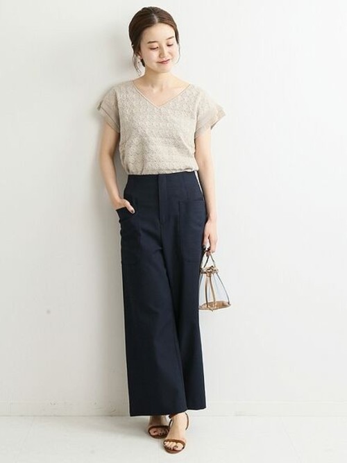 IENA（イエナ）の「バルファス シェルレース Vネックプル