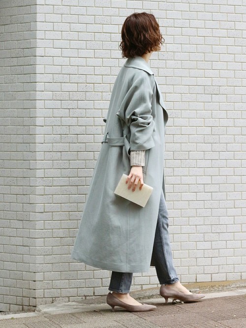 IENA（イエナ）の「アセテートコットンオーバーチェスターコート