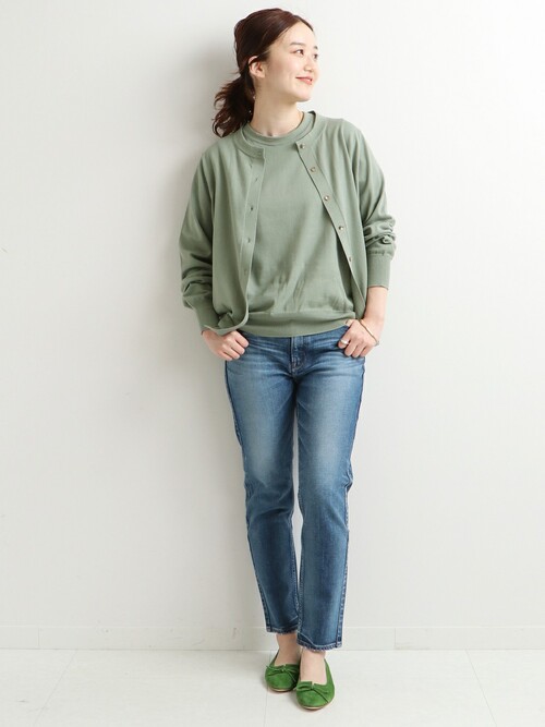 IENA filartex アンサンブル IENA（イエナ） アンサンブル FILARTEX Vネックアンサンブル