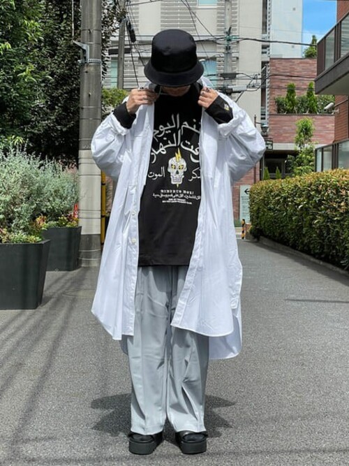 極美品　メゾンスペシャル　長袖　カットソー　ロゴ　ロングスリーブ　アイボリー MAGAZINE HEADING Long Sleeve T-shirt/MAGAZINE HEADINGロング