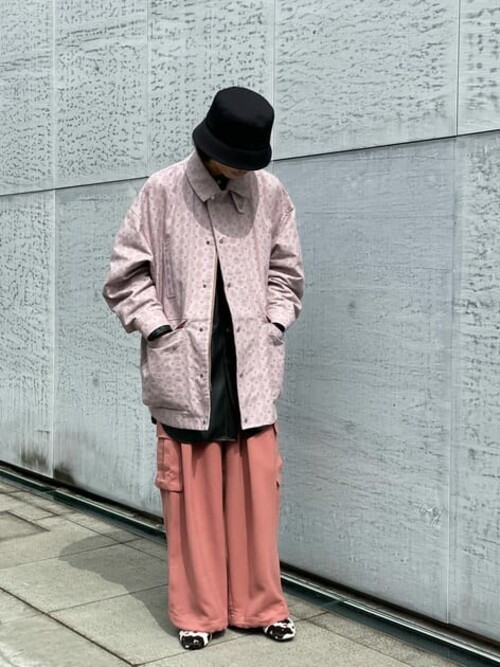 ユニセックスアイテム》小紋柄ジャガードプライムオーバーカバーオール