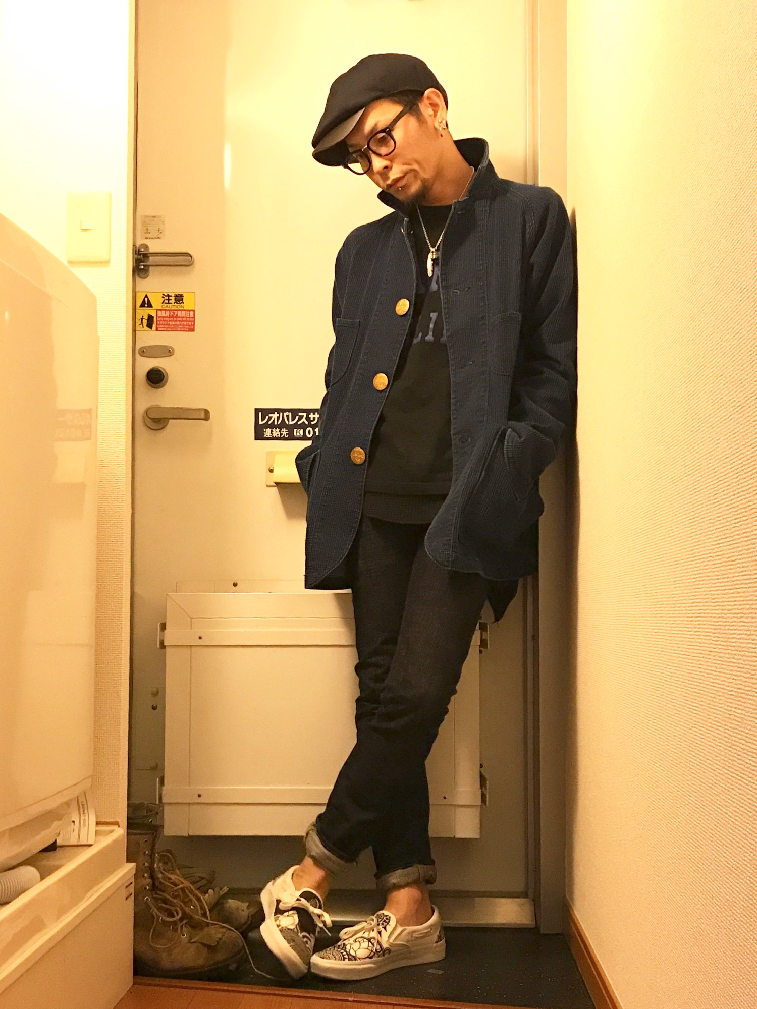 AOZORA（アオゾラ）の「AOZORA/アオゾラ 刺し子デニム