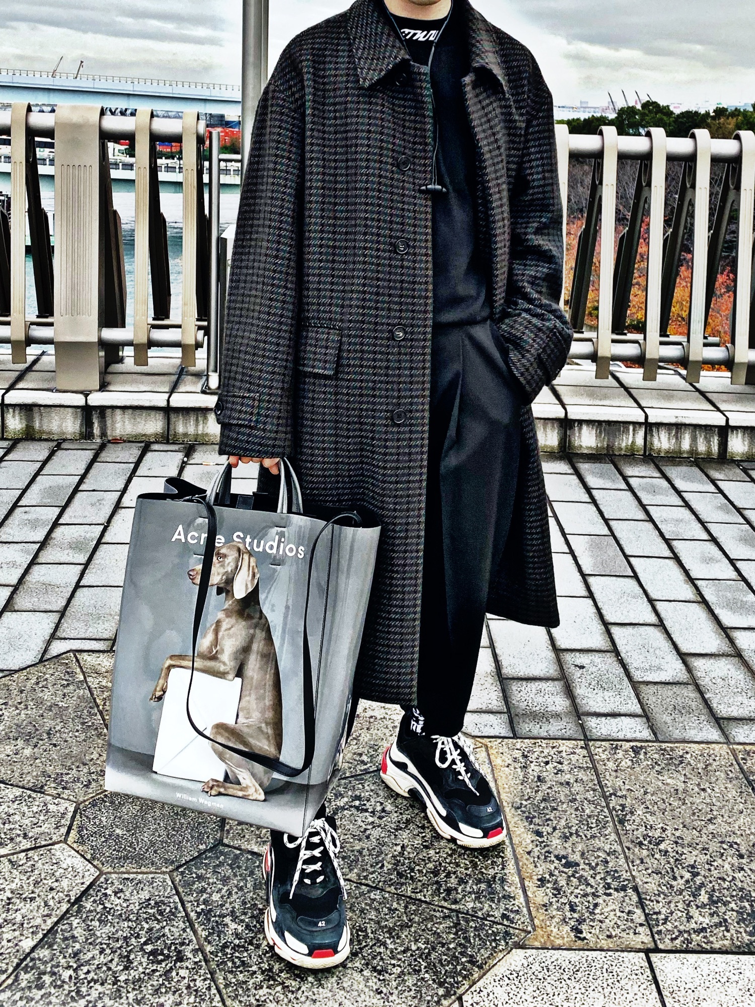 バッグ Acne Studios William Wegman Baker Tote Acne Studios（アクネストゥディオズ）の「Acne Studios - X William
