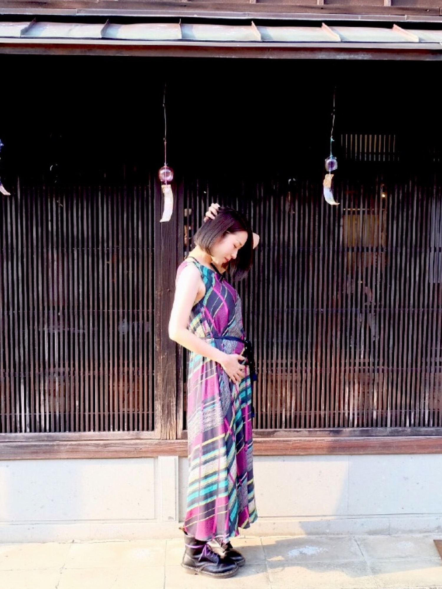 新品✨magda butrym  ローズモチーフショルダーパッドワンピース ROSE BUD（ローズバッド）の「ワンショルダーキャミソールワンピース