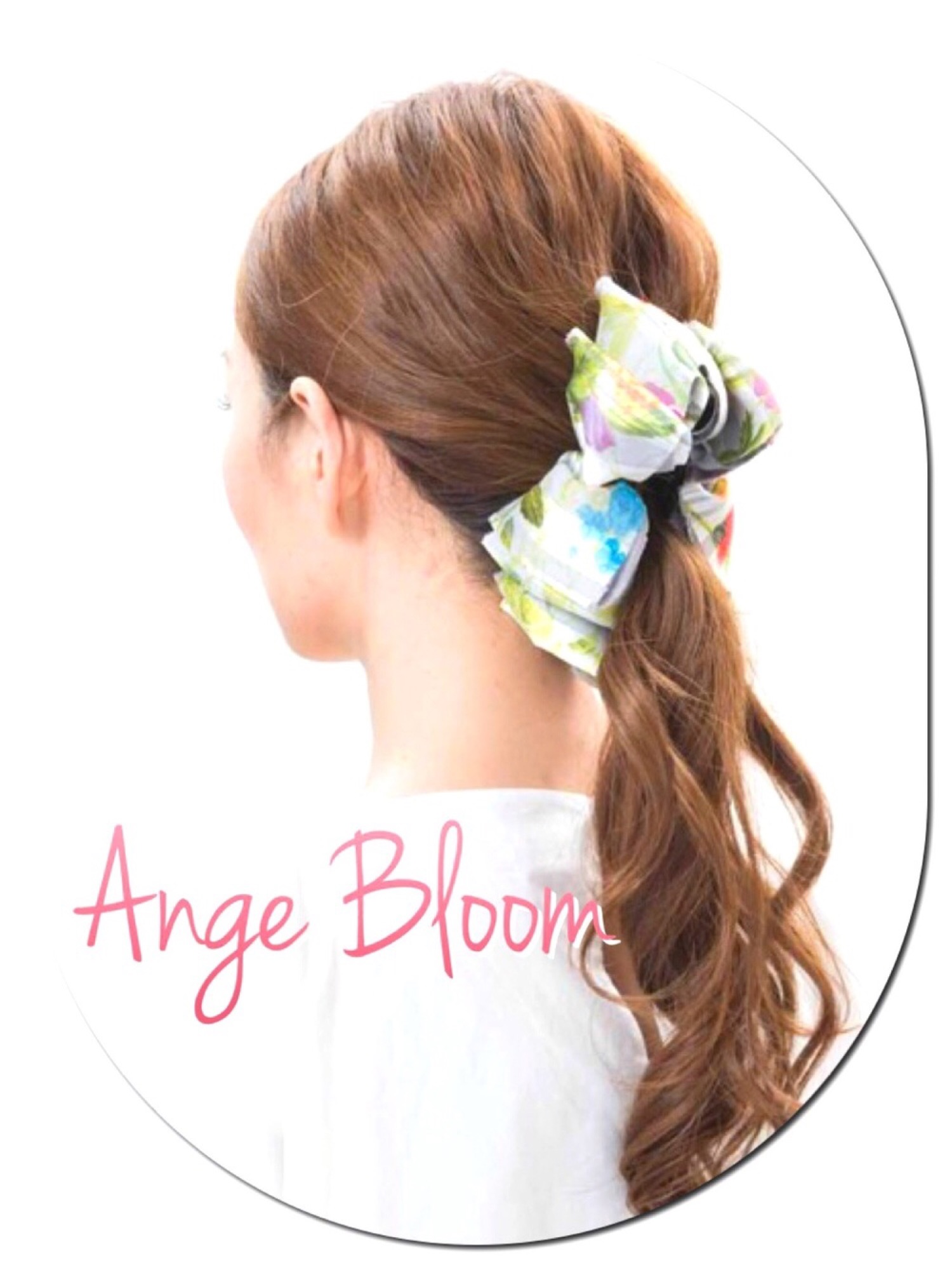 レディース アンジェブルーム Ange Bloom バナナクリップ 花柄と