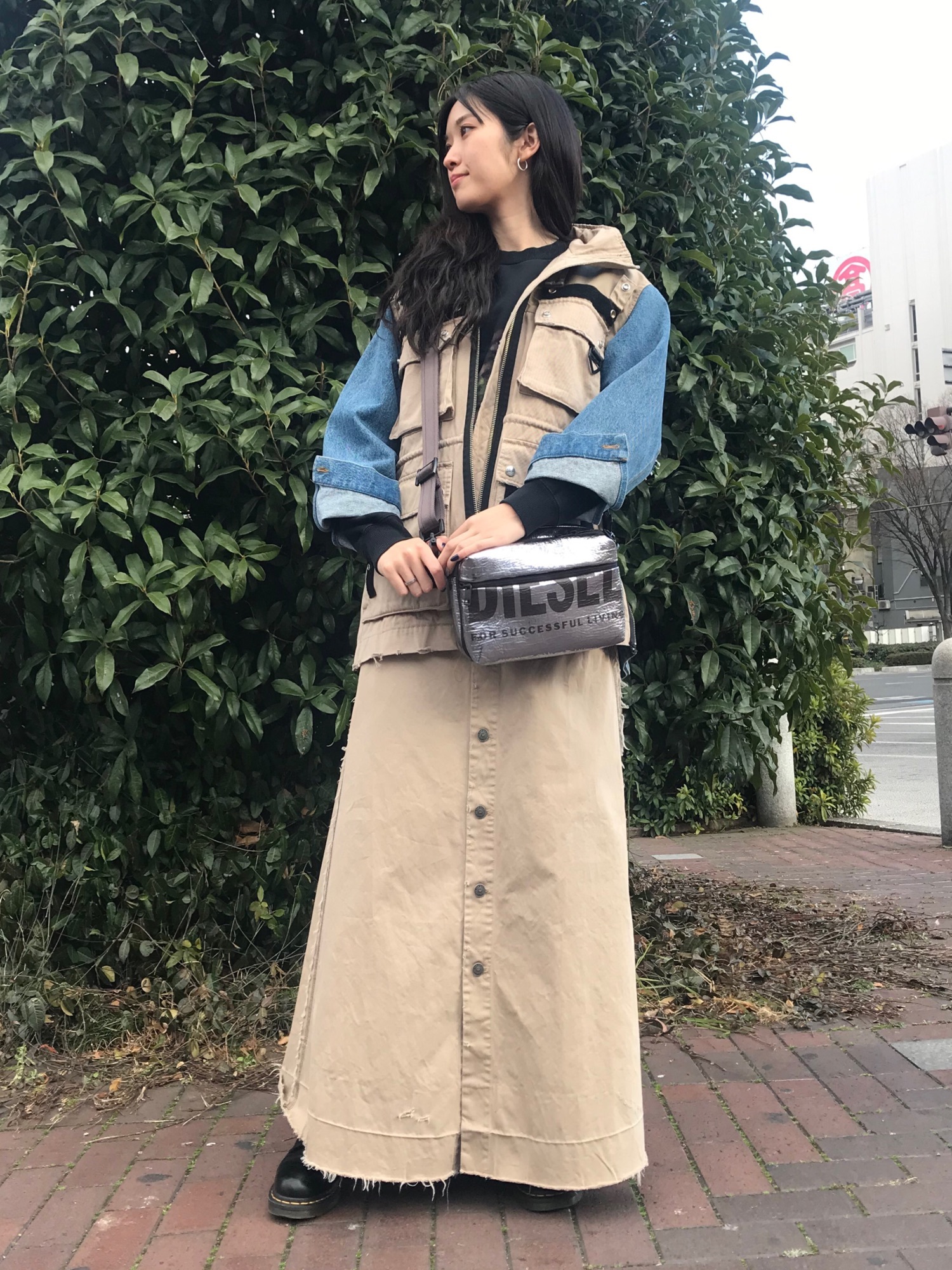DIESEL（ディーゼル）の「レディース スカート デニムミックス