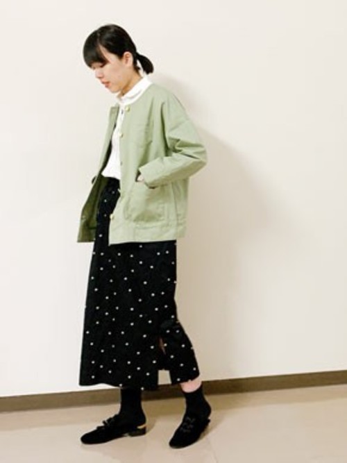 【美品】bulle de savon 野山刺繍 スカート bulle de savon 野山刺繍スカート