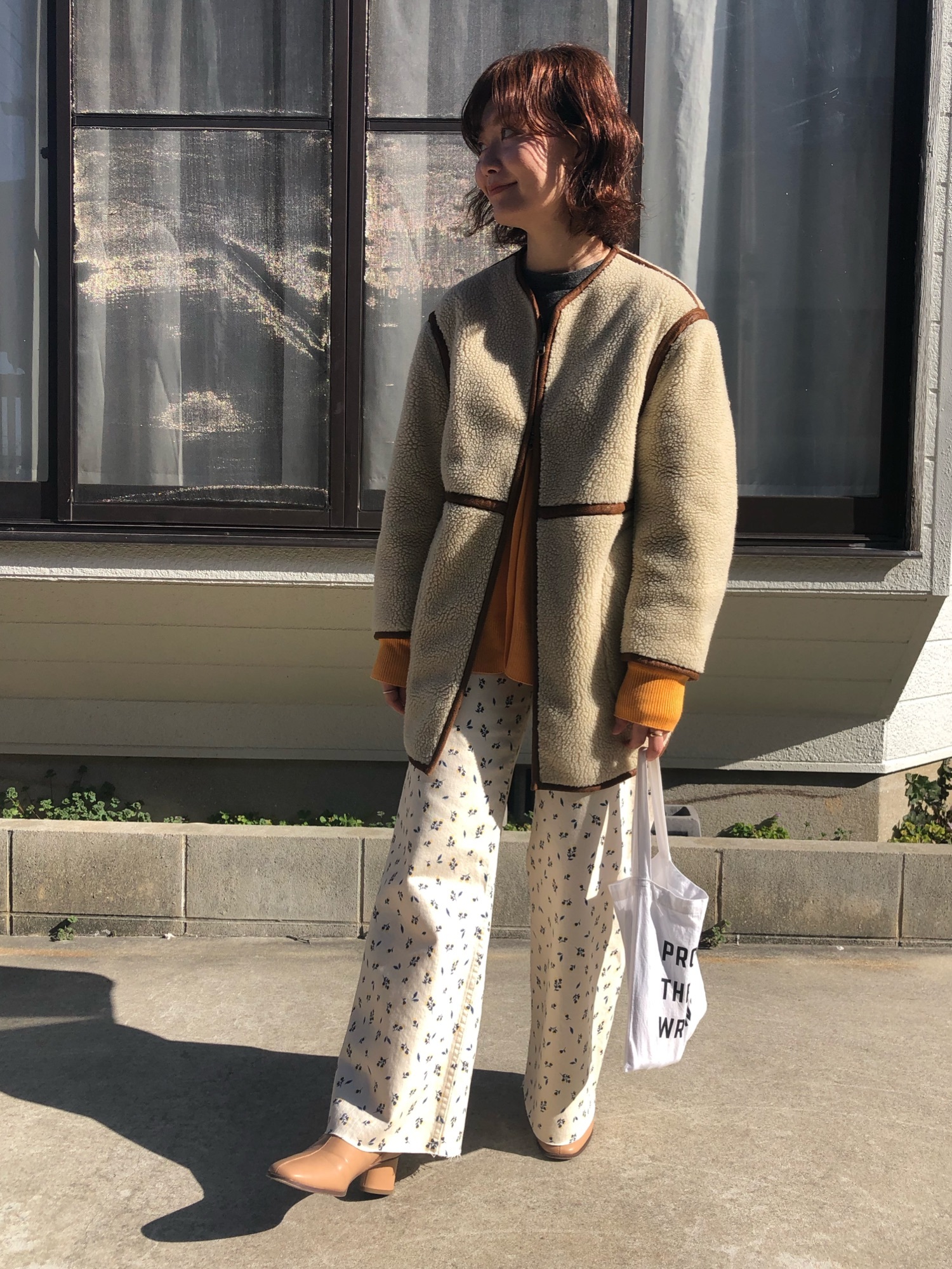 SLOBE IENA フェイクムートンノーカラーブルゾン スローブイエナ SLOBE IENA フェイクムートンノーカラーブルゾン 美品