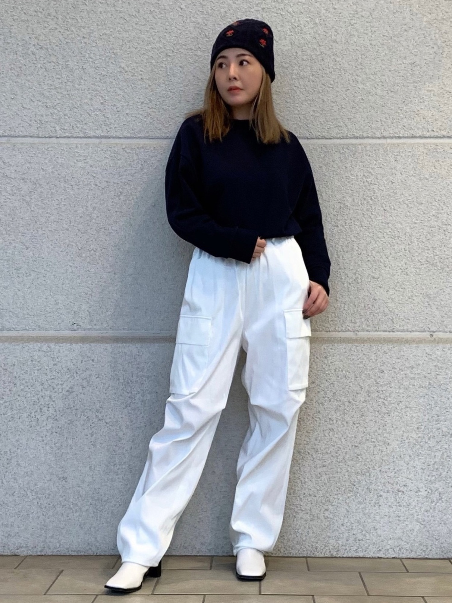 HOLIDAY（ホリデイ）の「FLOWER KNIT CAP フラワーニットキャップ