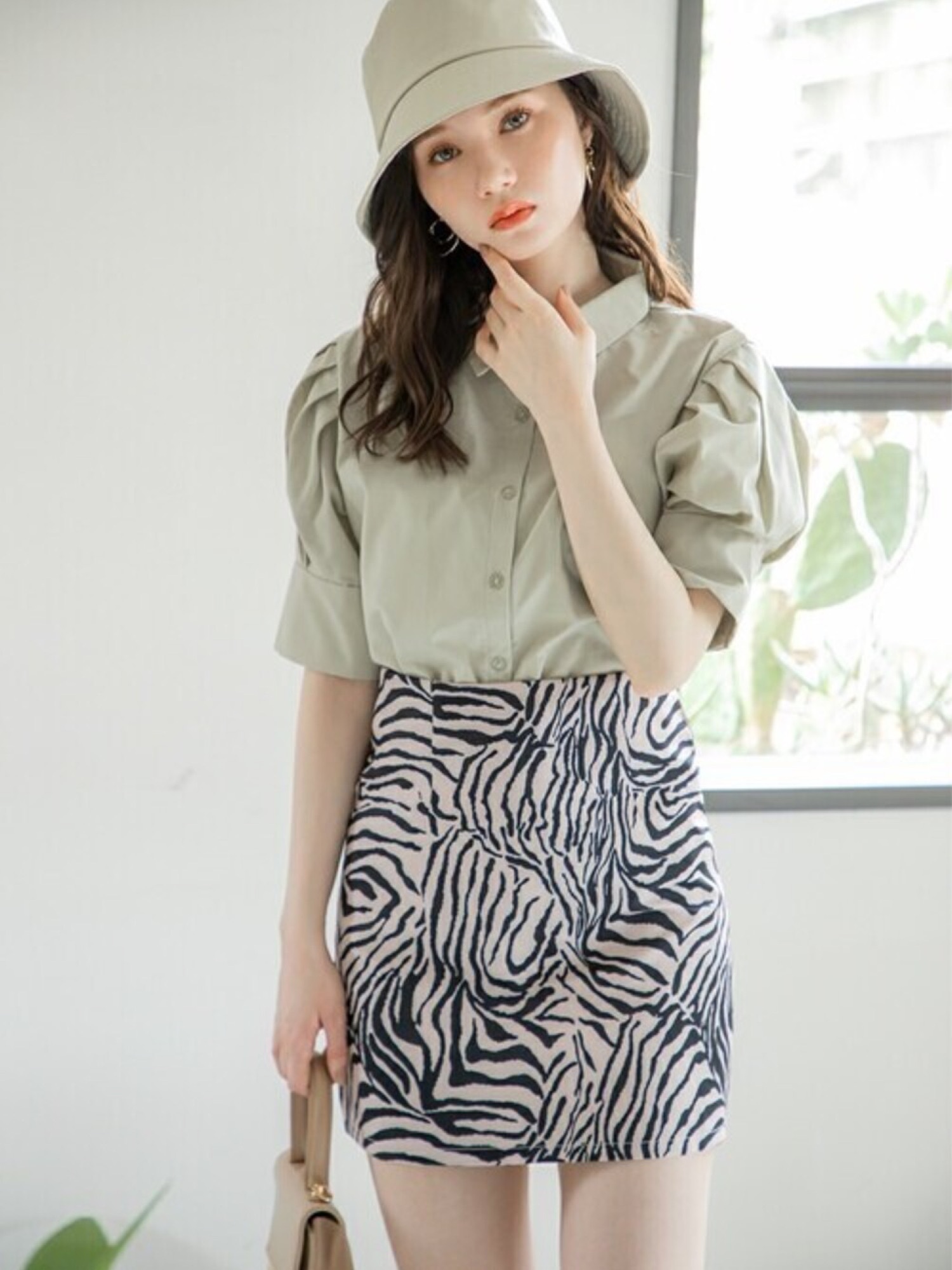 d.i.a 希少 ゼブラ柄フリルミニスカート ゼブラ柄のミニスカート可愛すぎますよ♡HARUKA | ENVYM