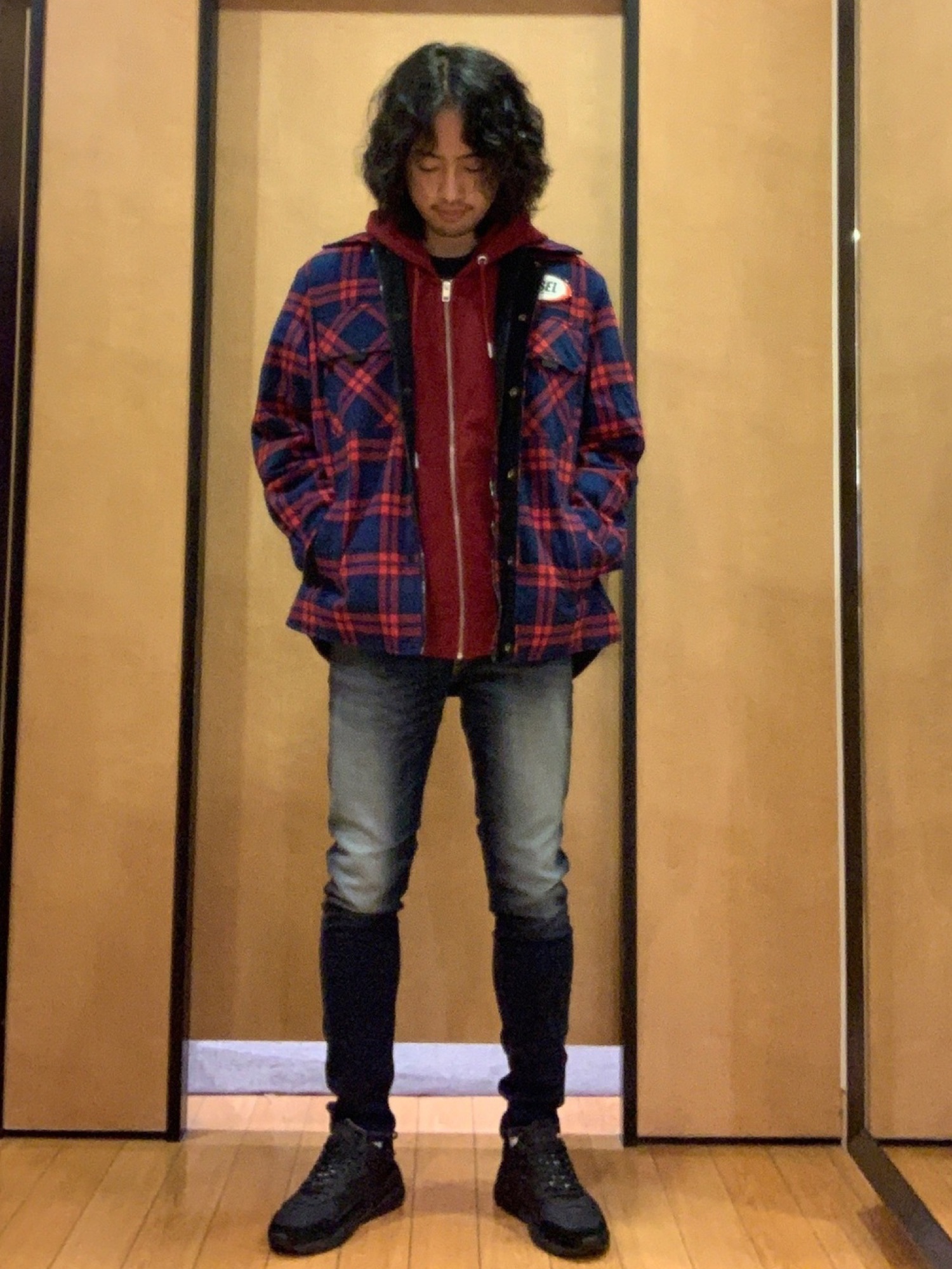 DIESEL（ディーゼル）の「メンズ シャツジャケット チェック柄（その他