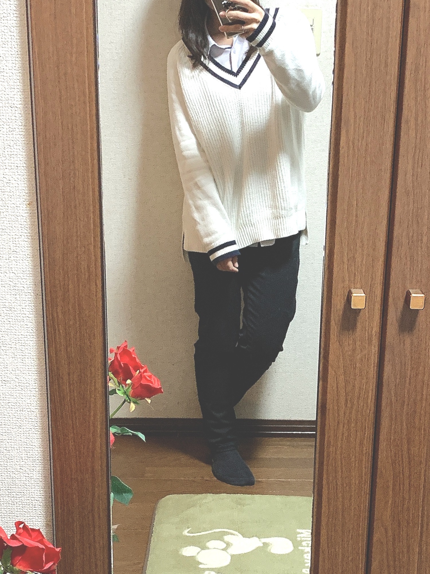 UNIQLO（ユニクロ）の「コットンカシミヤクリケットセーター（長袖