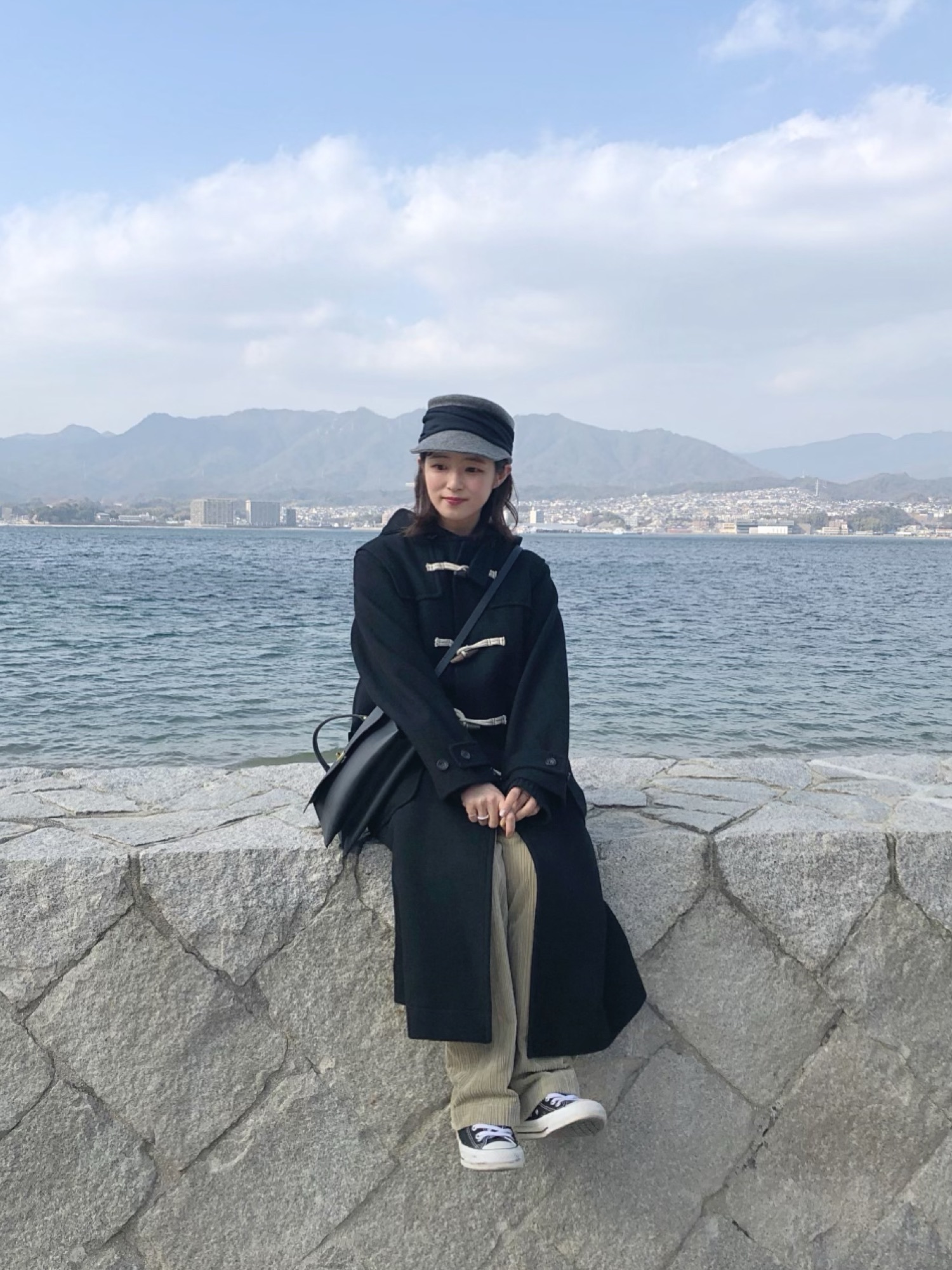 yuni（ユニ ）の「Super100 ロングダッフルコート（ダッフルコート