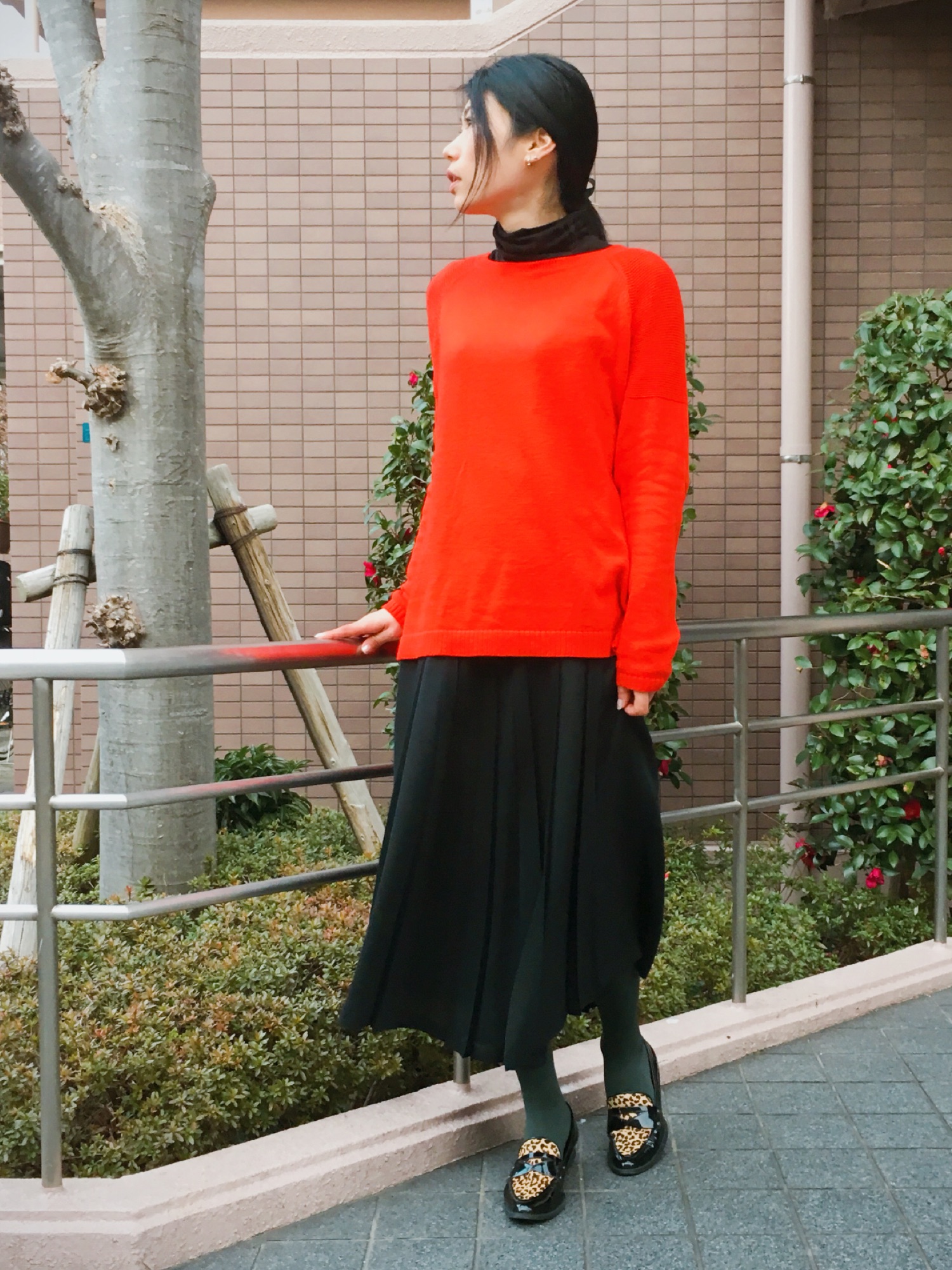 新品】LoisCRAYON ロイスクレヨン/レオパード スカート