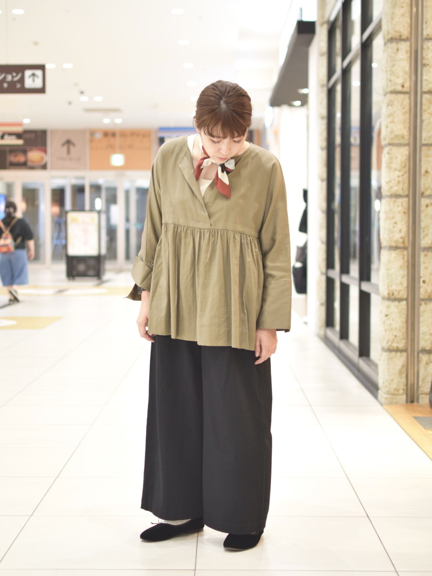 URBAN RESEARCH DOORS - 新品*コットンサテンスキッパーブラウス DOORS URBAN RESEARCH DOORS（アーバンリサーチドアーズ）の「コットン