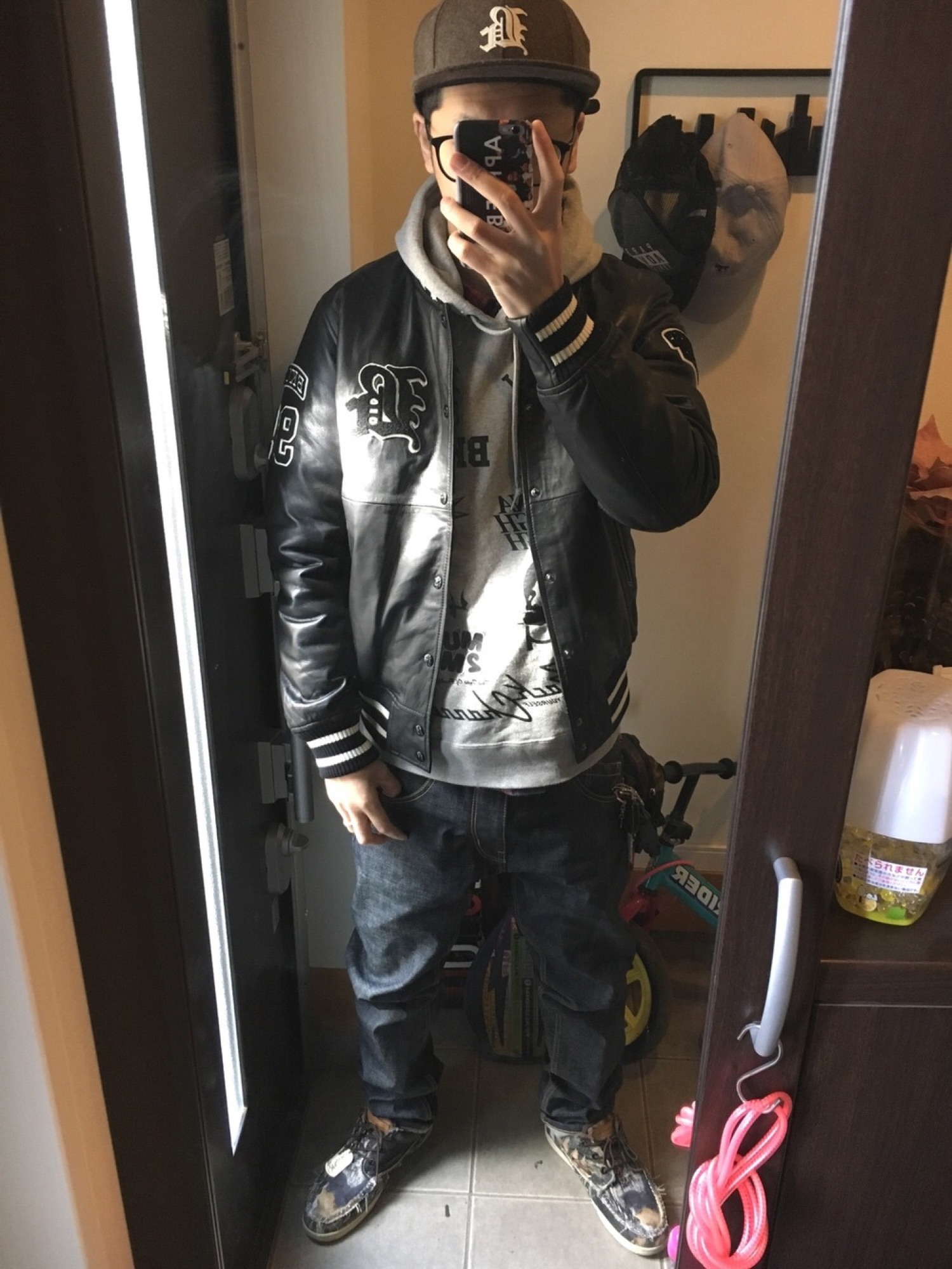 Back Channel（バックチャンネル）の「LEATHER STADIUM JACKET