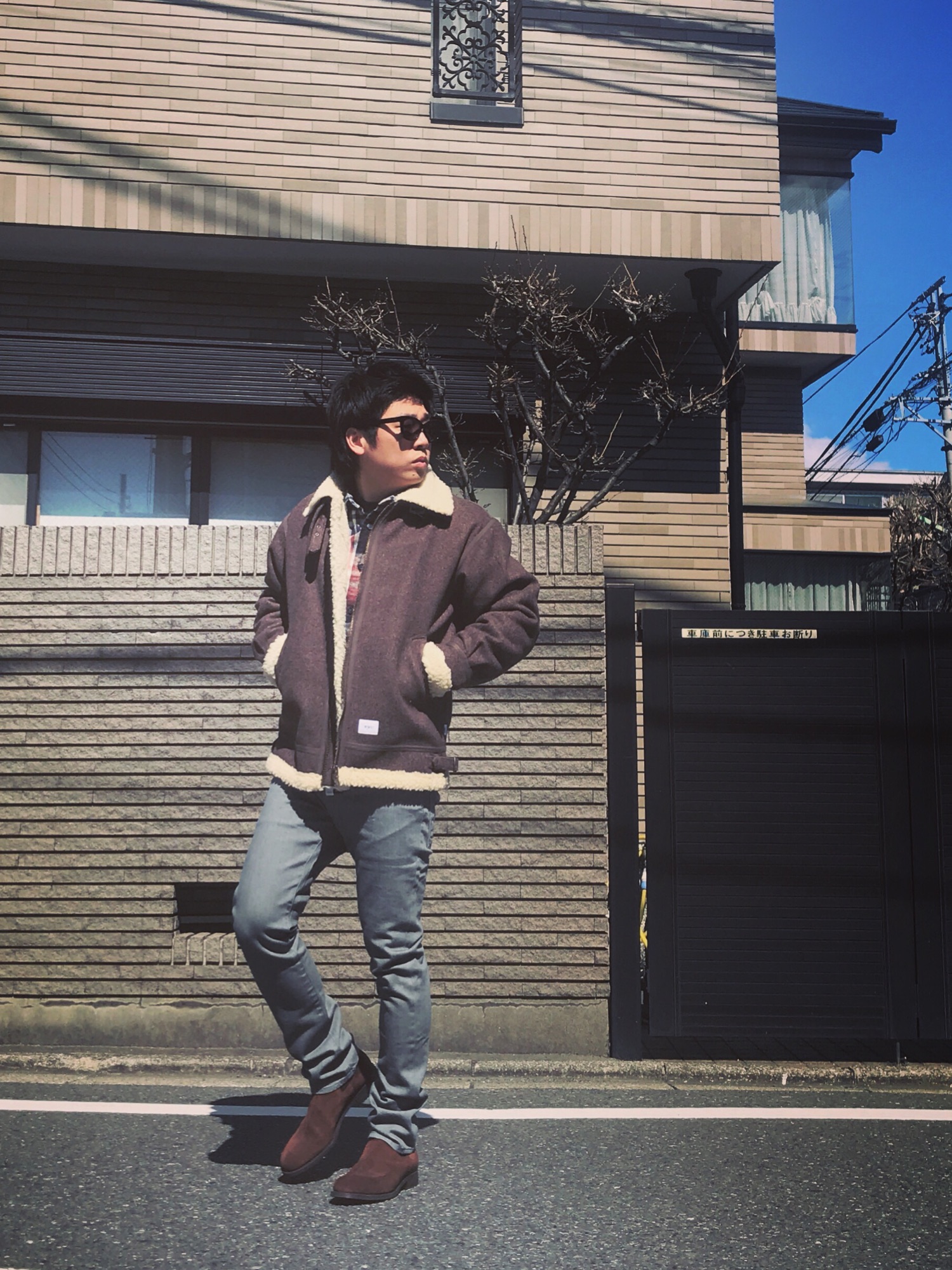 WTAPSのライダースジャケットを使った人気ファッションコーディネート