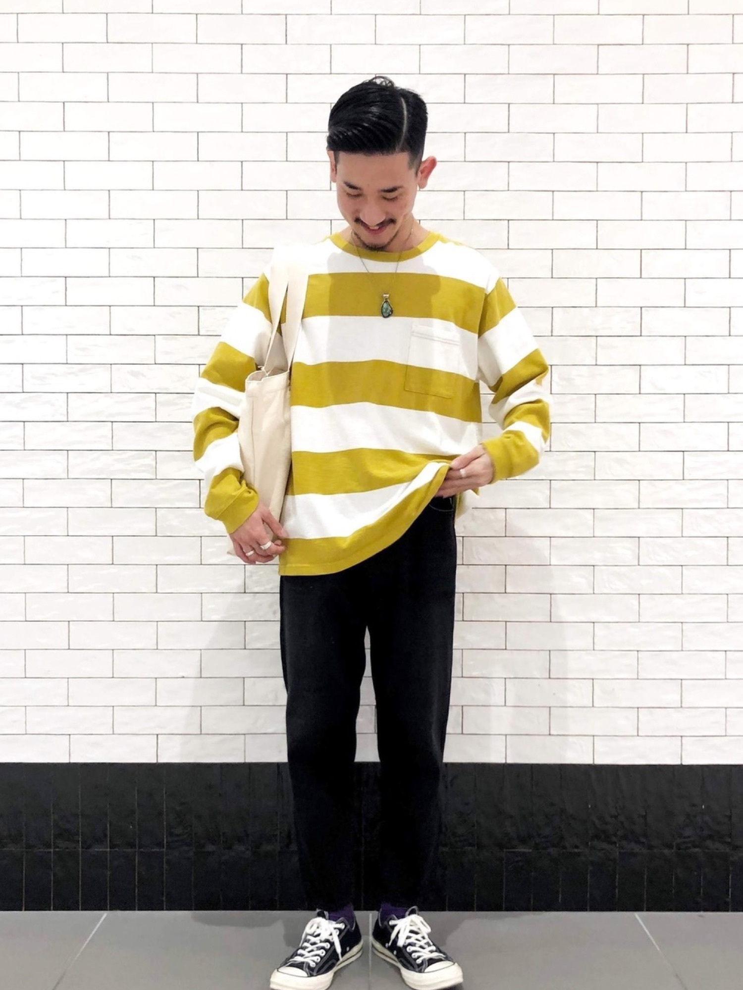 「黄色ボーダー」のメンズ人気ファッションコーディネート - WEAR